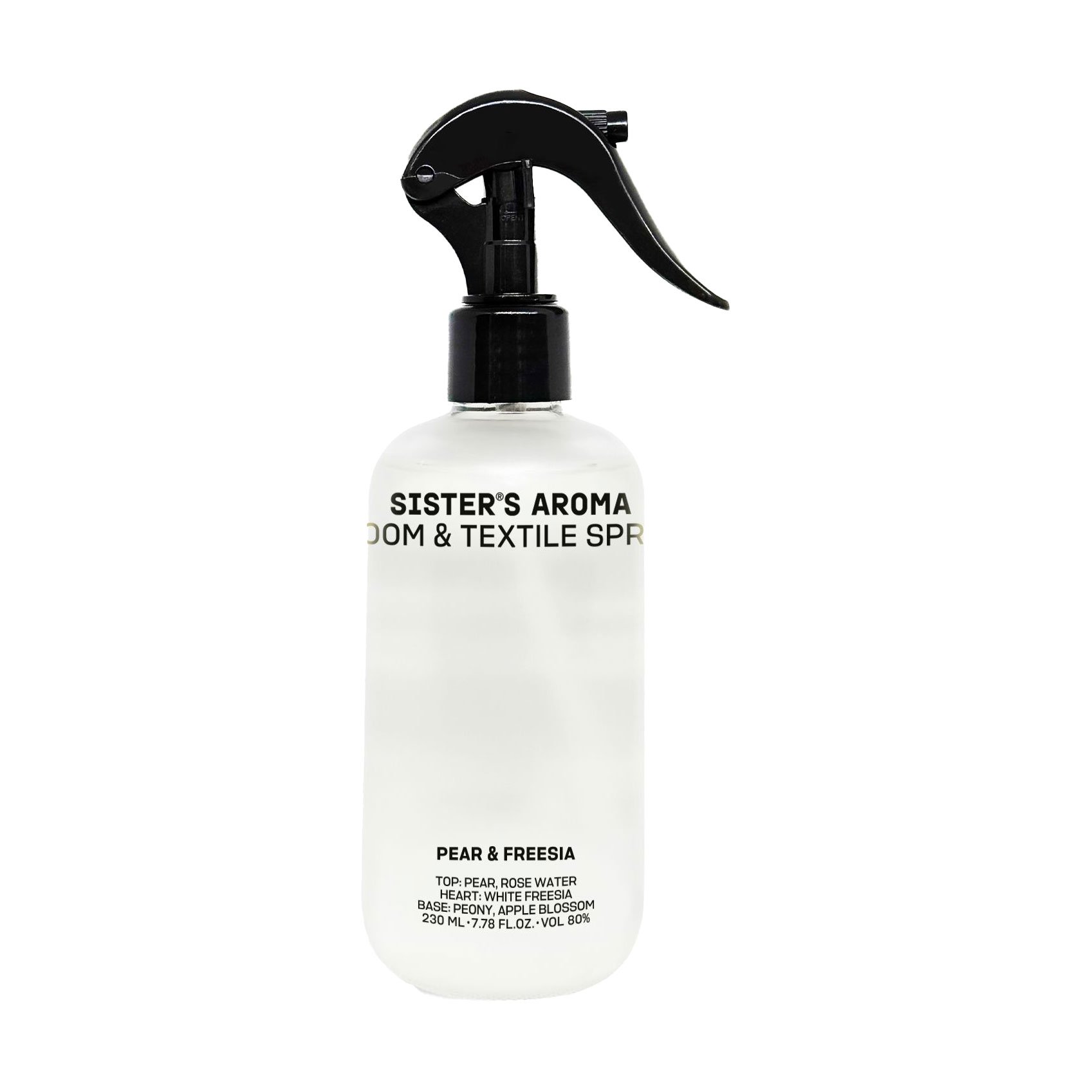 

Парфумований спрей для кімнати та текстилю Sister's Aroma Pear & Freesia, 230 мл