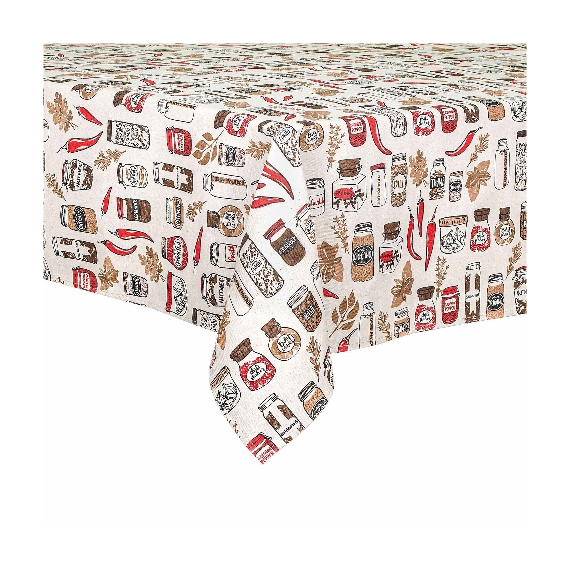 

Кухонна скатертина Home Line Спеції, коричневий, 120*150 см (напівпанама) (193052)