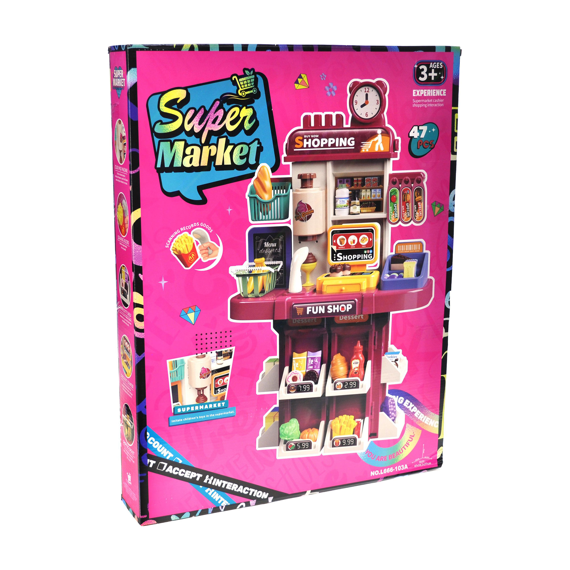 

Дитячий ігровий набір YG Toys Супермаркет, в коробці, від 3 років, 47.8*63*9.1 см (L666-103)