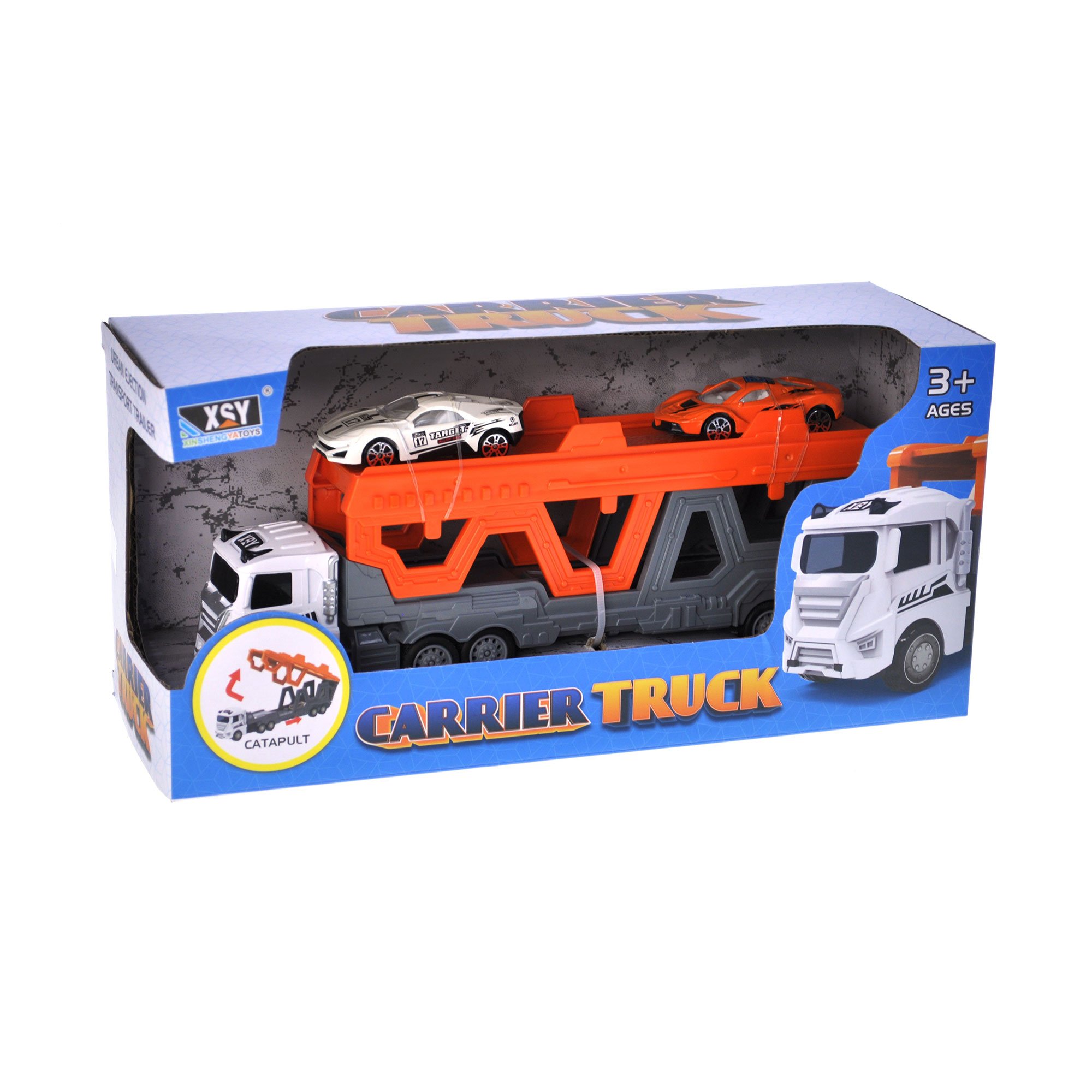 

Дитяча іграшка YG Toys Автовоз з машинками, в коробці, від 3 років, 31*15*10 см (2014-4P)