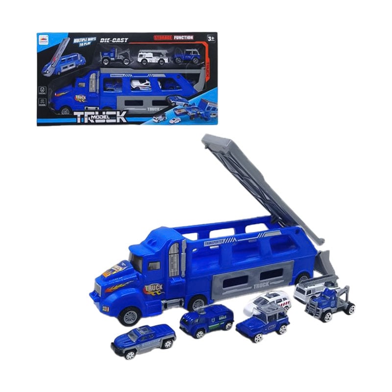 

Дитяча іграшка YG Toys Автовоз із запуском, з металевими машинками, в коробці, від 3 років (LH516)