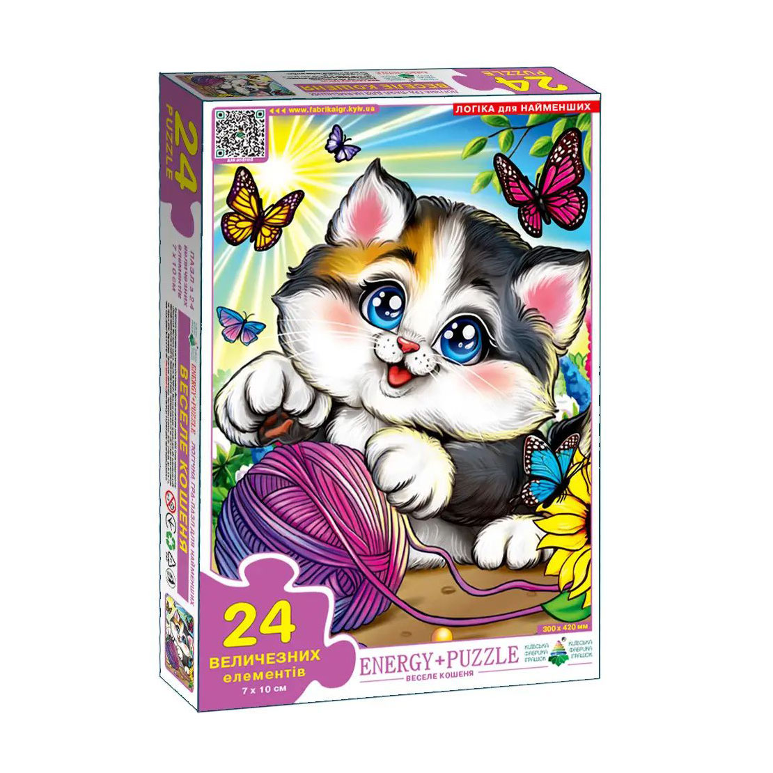 

Пазли Київська Фабрика Іграшок Веселе кошеня, 24 елементи, від 2 років (Паз5632)