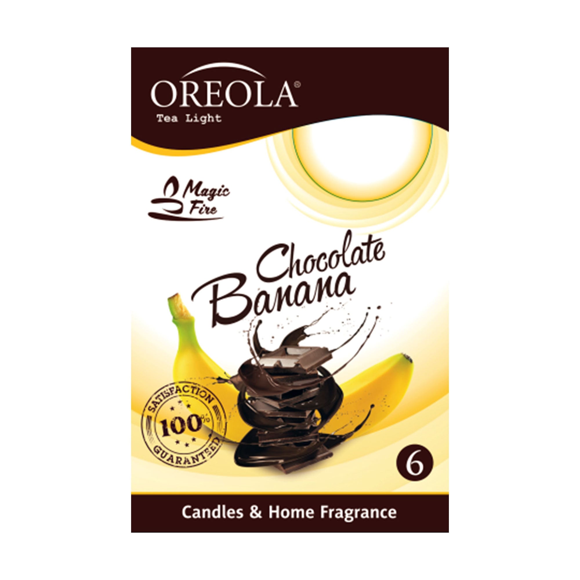 

Ароматична свічка Oreola Banana Chocolate, 6 шт