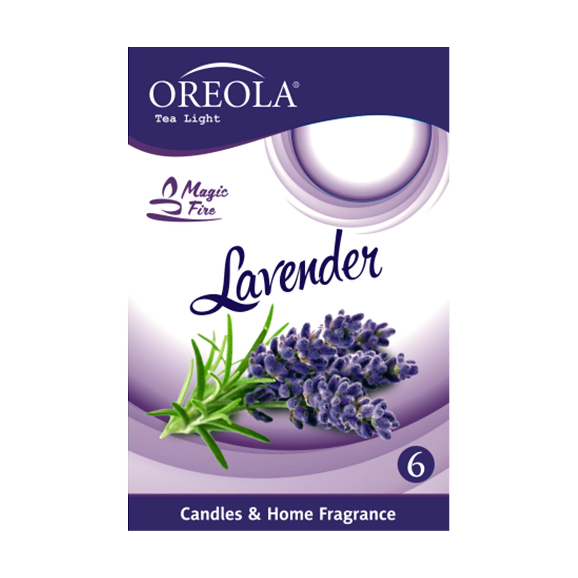 

Ароматична свічка Oreola Lavender, 6 шт