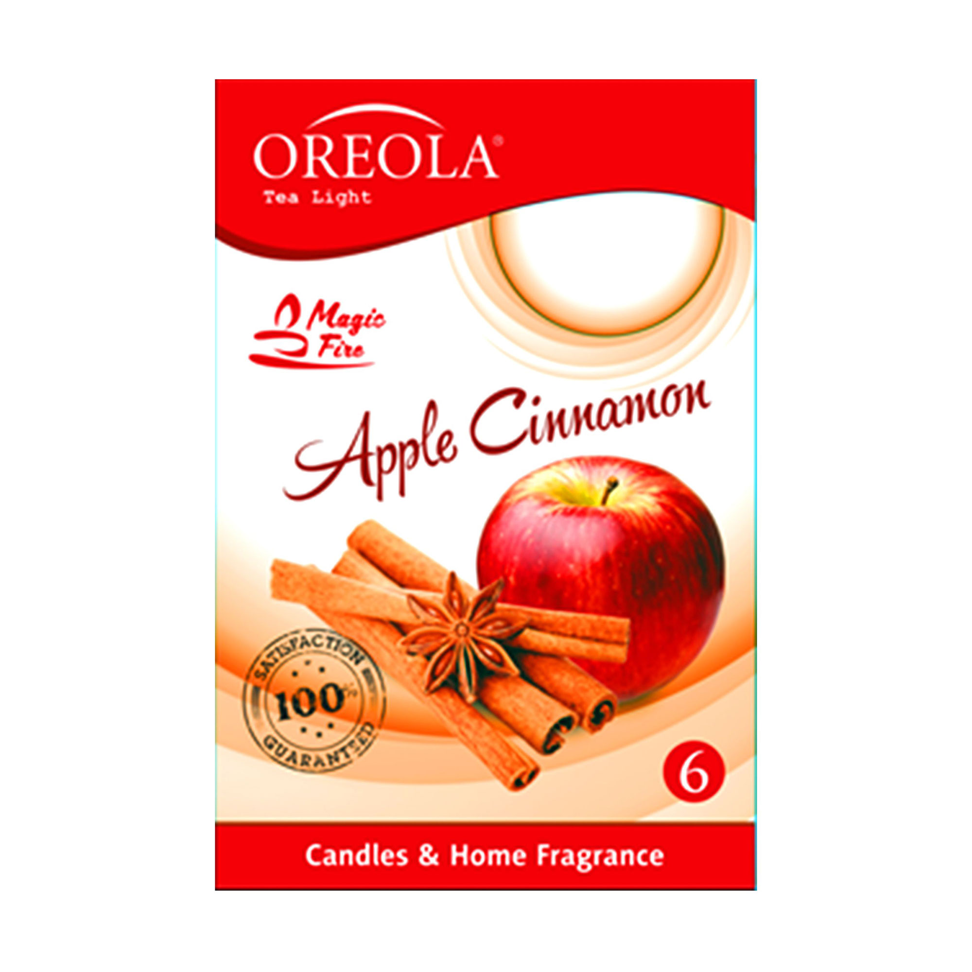 

Ароматична свічка Oreola Apple Cinnamon, 6 шт