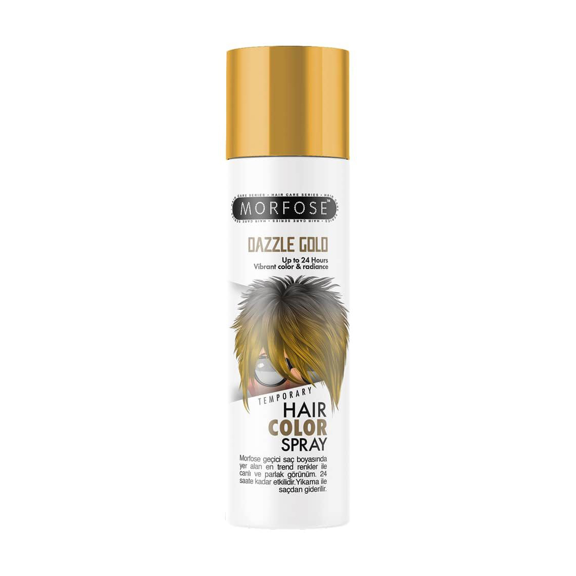

Тонувальний спрей для волосся Morfose Hair Color Spray, Dazzle Gold, 150 мл