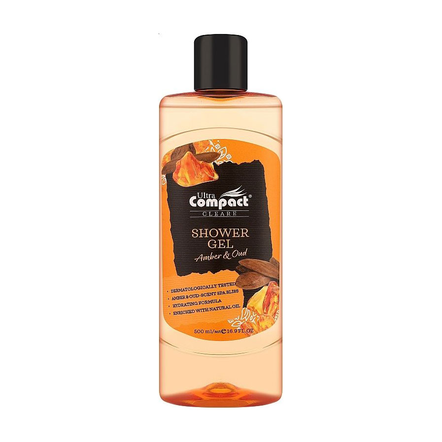 

Гель для душу Ultra Compact Shower Gel, Amber & Oud, 500 мл