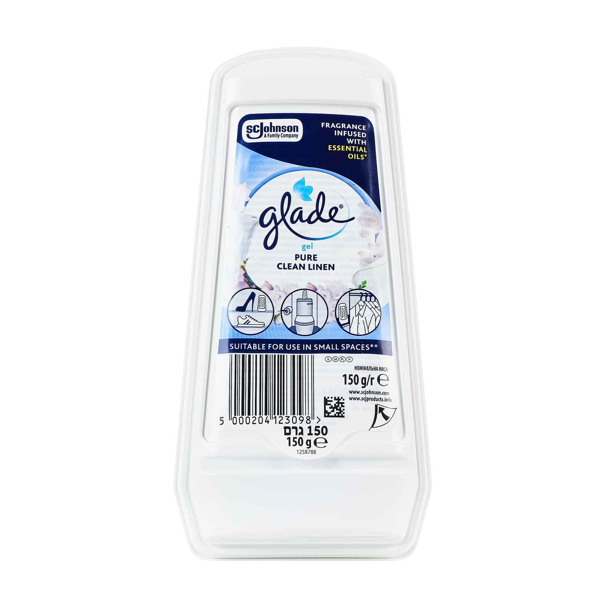 

Освіжувач-гель для повітря Glade Свіжість білизни, 150 г