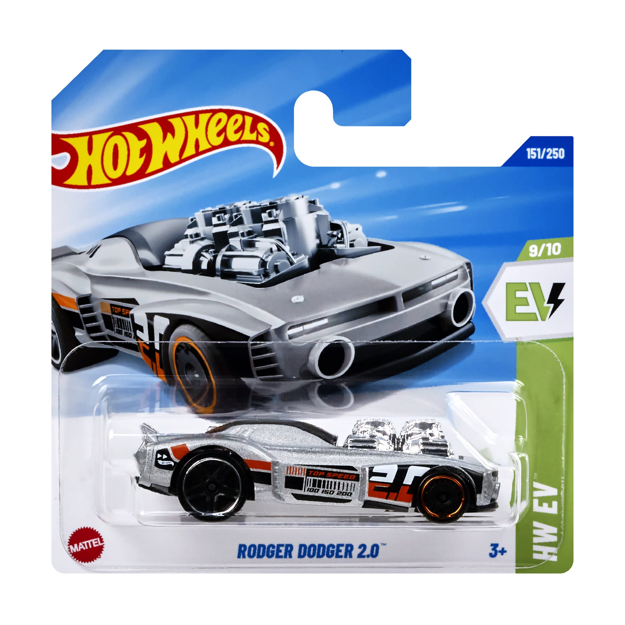 

Базовий автомобіль Hot Wheels Rodger Dodger 2.0, сірий, від 3 років, 11*3.5*11 см (5785)
