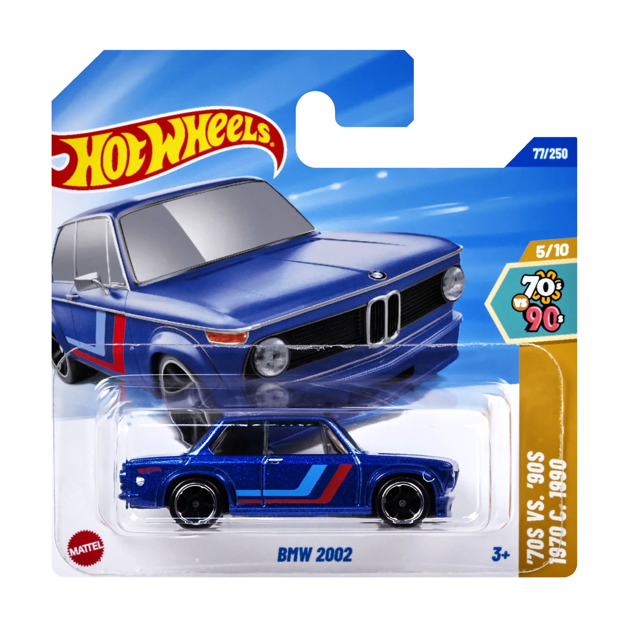 

Базовий автомобіль Hot Wheels BMW 2002, синій, від 3 років, 11*3.5*11 см (5785)