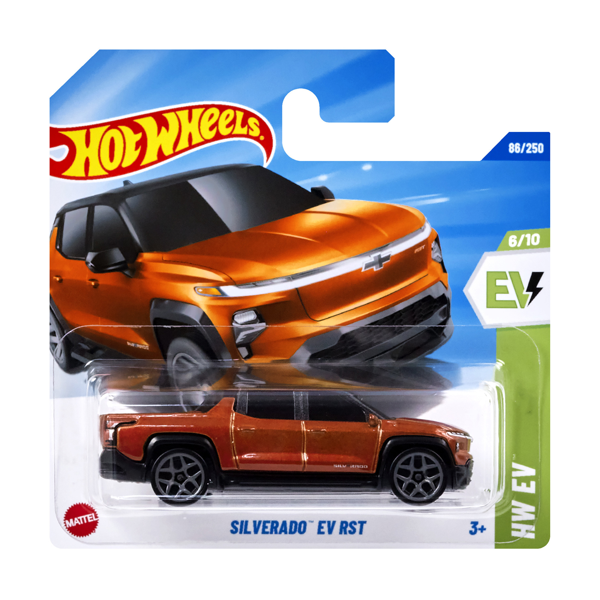 

Базовий автомобіль Hot Wheels Silverado EV RST, помаранчевий, від 3 років, 11*3.5*11 см (5785)