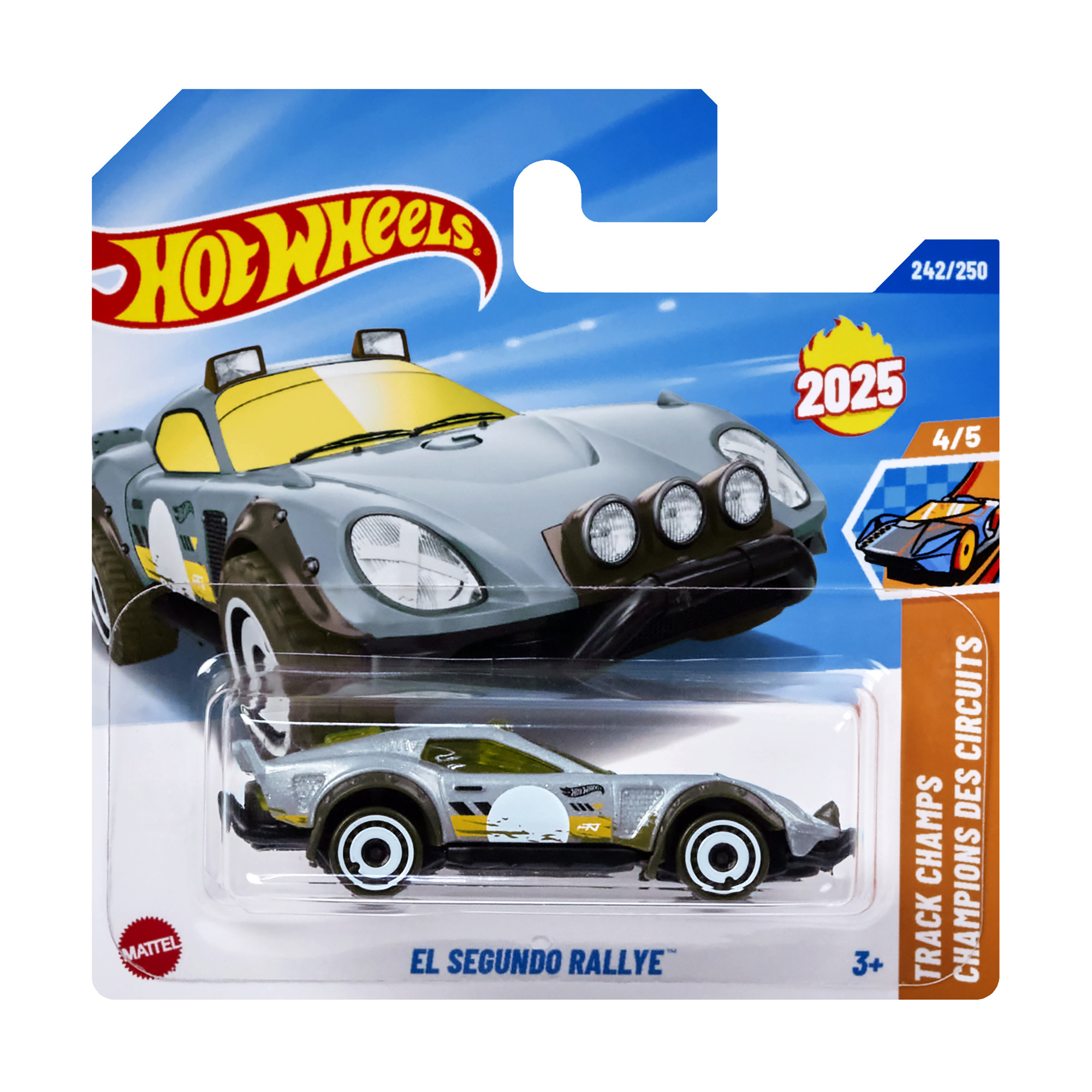 

Базовий автомобіль Hot Wheels El Segundo Rallye, сірий, від 3 років, 11*3.5*11 см (5785)