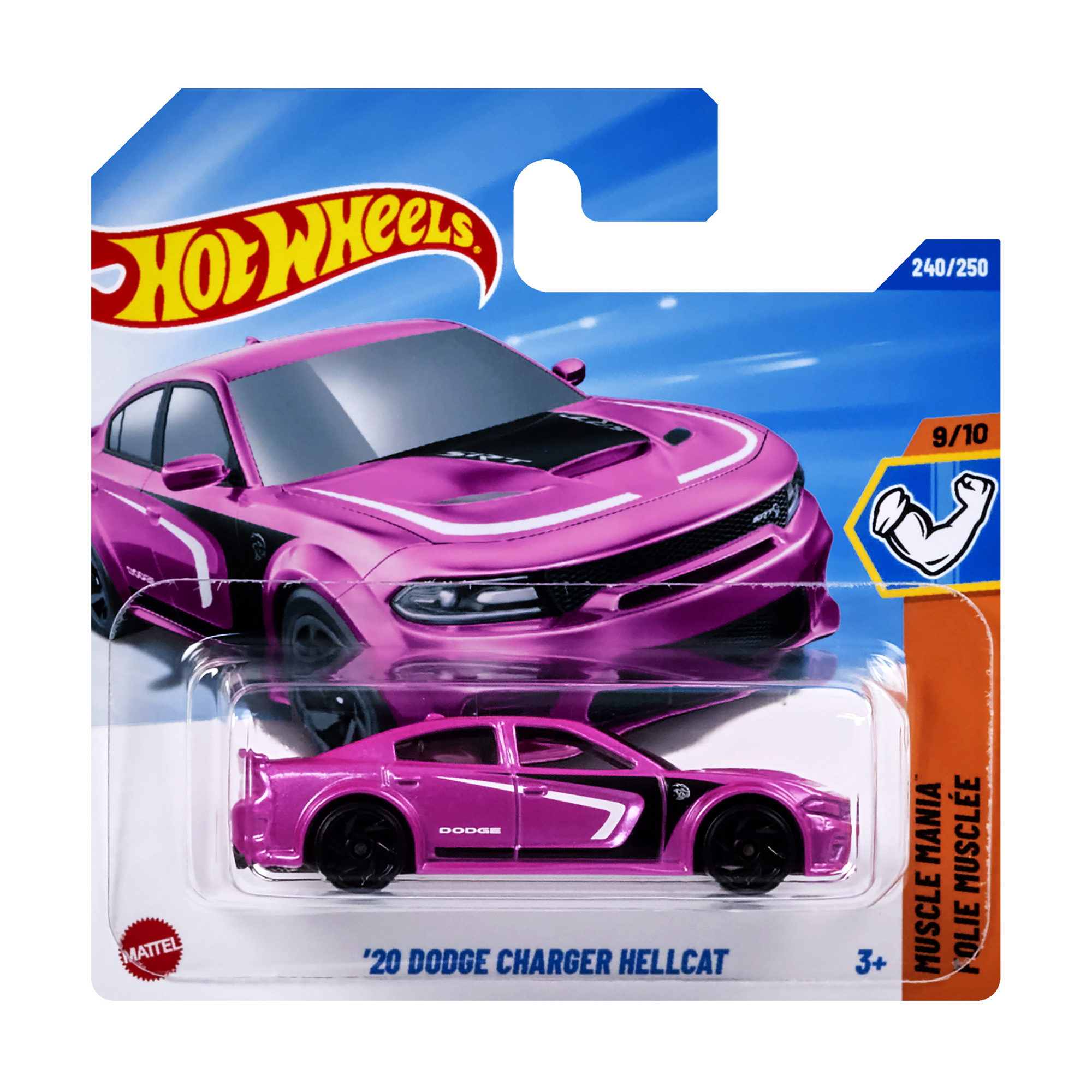 

Базовий автомобіль Hot Wheels 20 Dodge Charger Hellcat, рожевий, від 3 років, 11*3.5*11 см (5785)