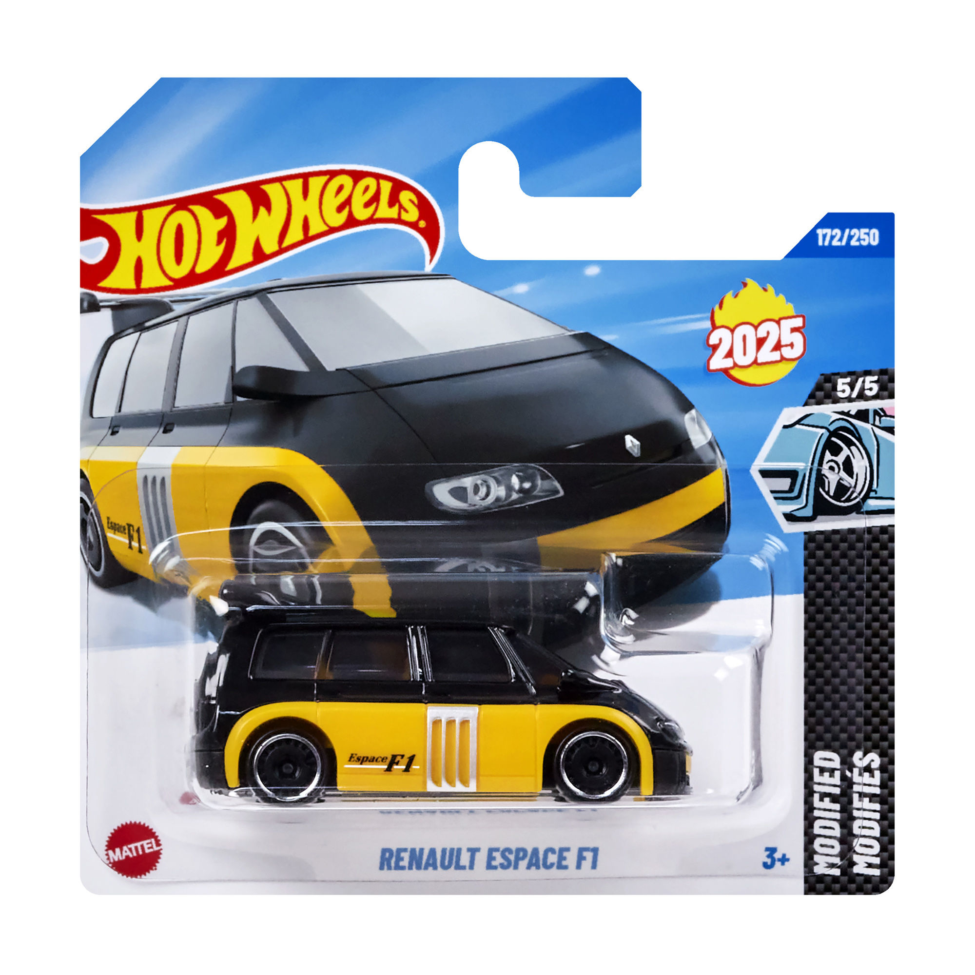 

Базовий автомобіль Hot Wheels Renault Espace F1, чорний, від 3 років, 11*3.5*11 см (5785)