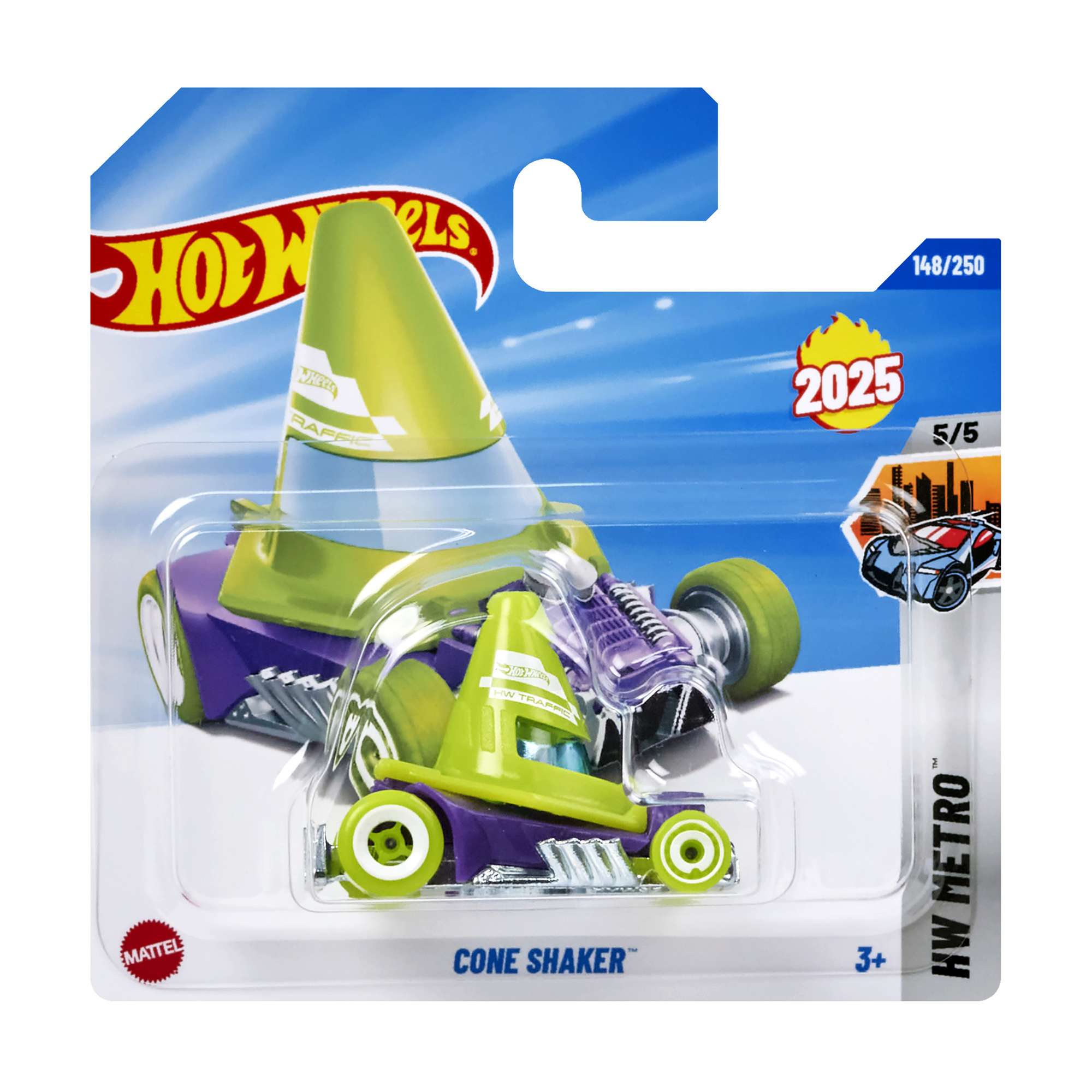 

Базовий автомобіль Hot Wheels Cone Shaker, зелений, від 3 років, 11*3.5*11 см (5785)