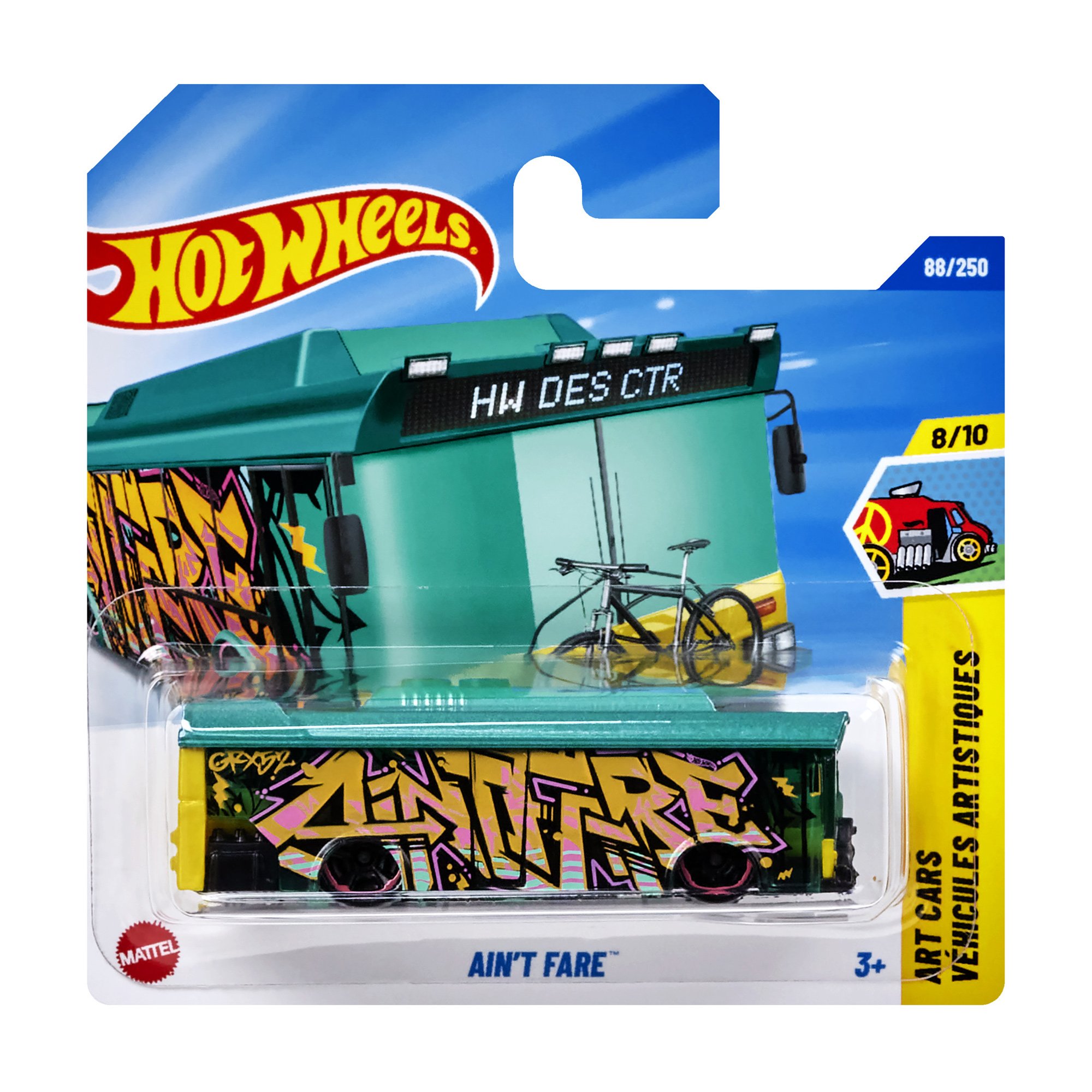 

Базовий автомобіль Hot Wheels Ain'T Fare, бірюзовий, від 3 років, 11*3.5*11 см (5785)