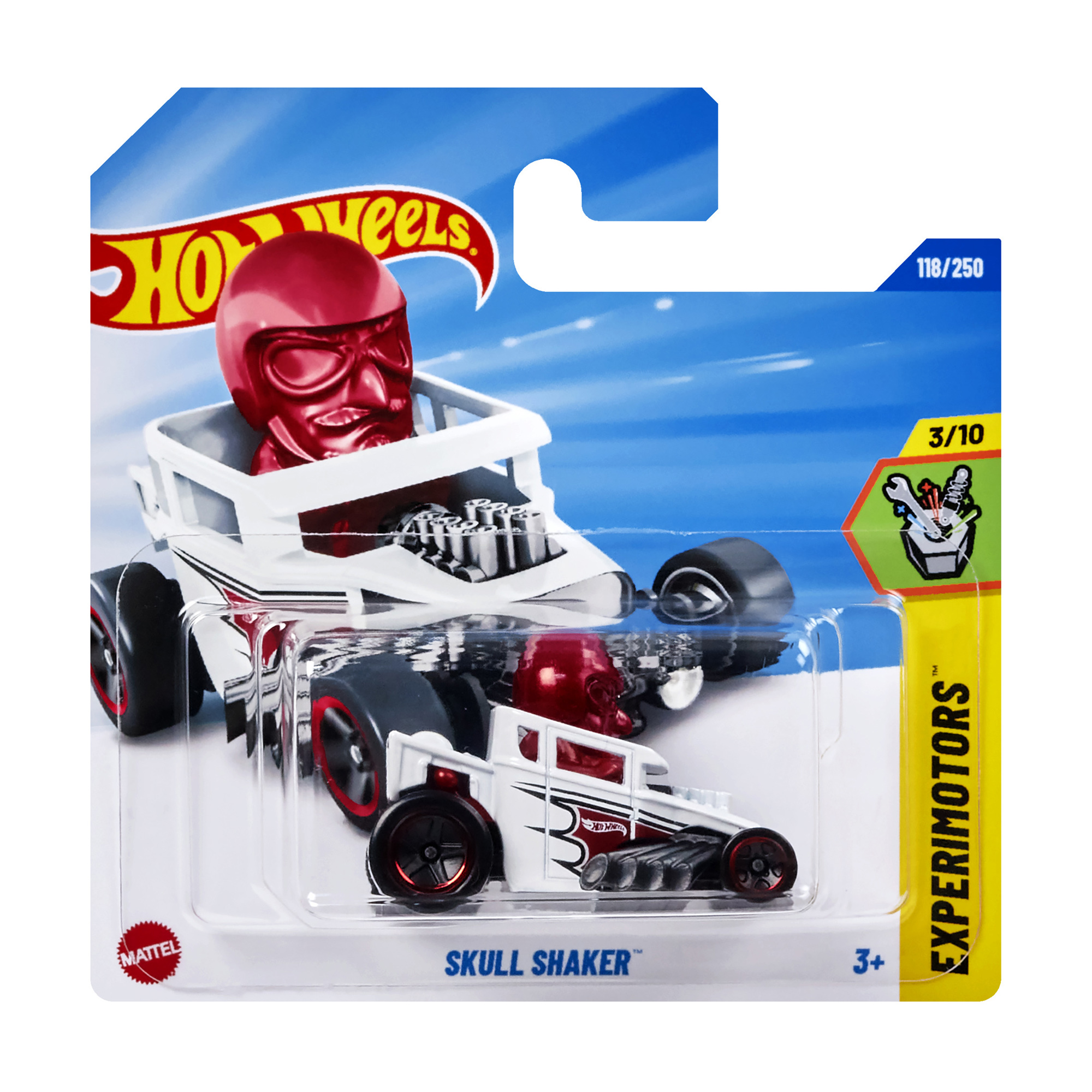 

Базовий автомобіль Hot Wheels Skull Shaker, білий, від 3 років, 11*3.5*11 см (5785)