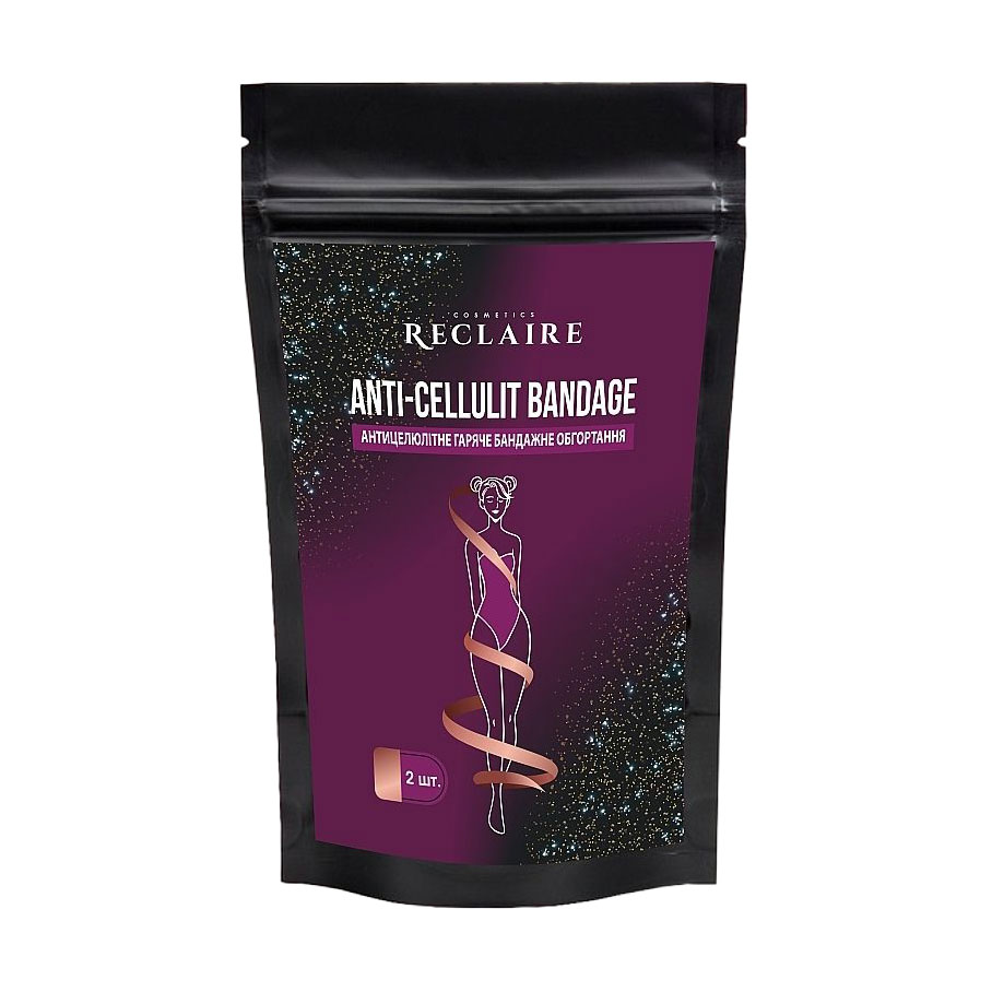 

Антицелюлітне гаряче бандажне обгортання Reclaire Anti-Cellulit Bandage, 2 шт