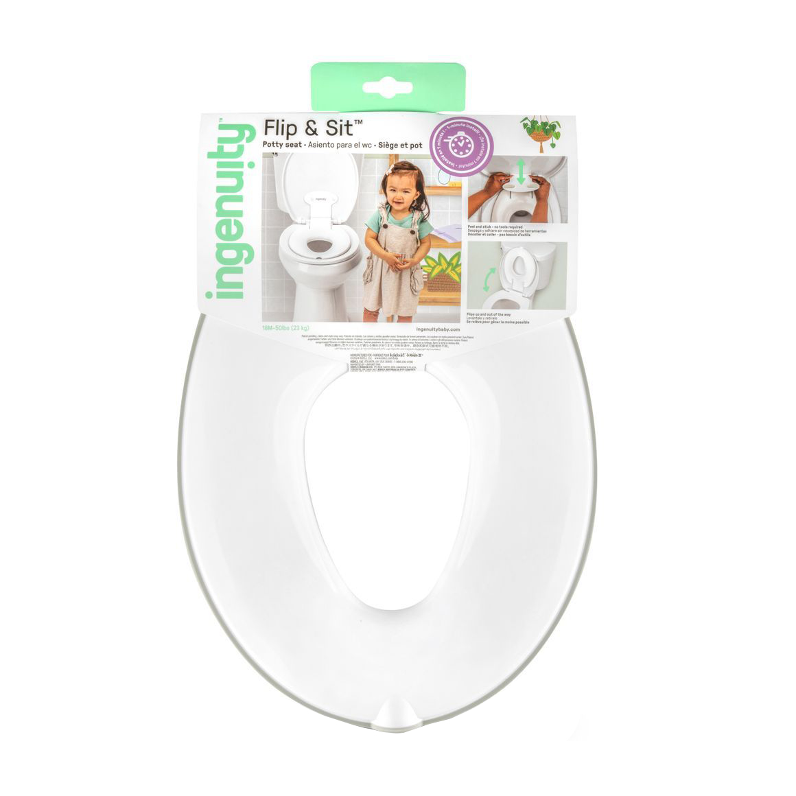 

Дитячий адаптер для унітазу Ingenuity Flip & Sit від 1.5 року (17136)