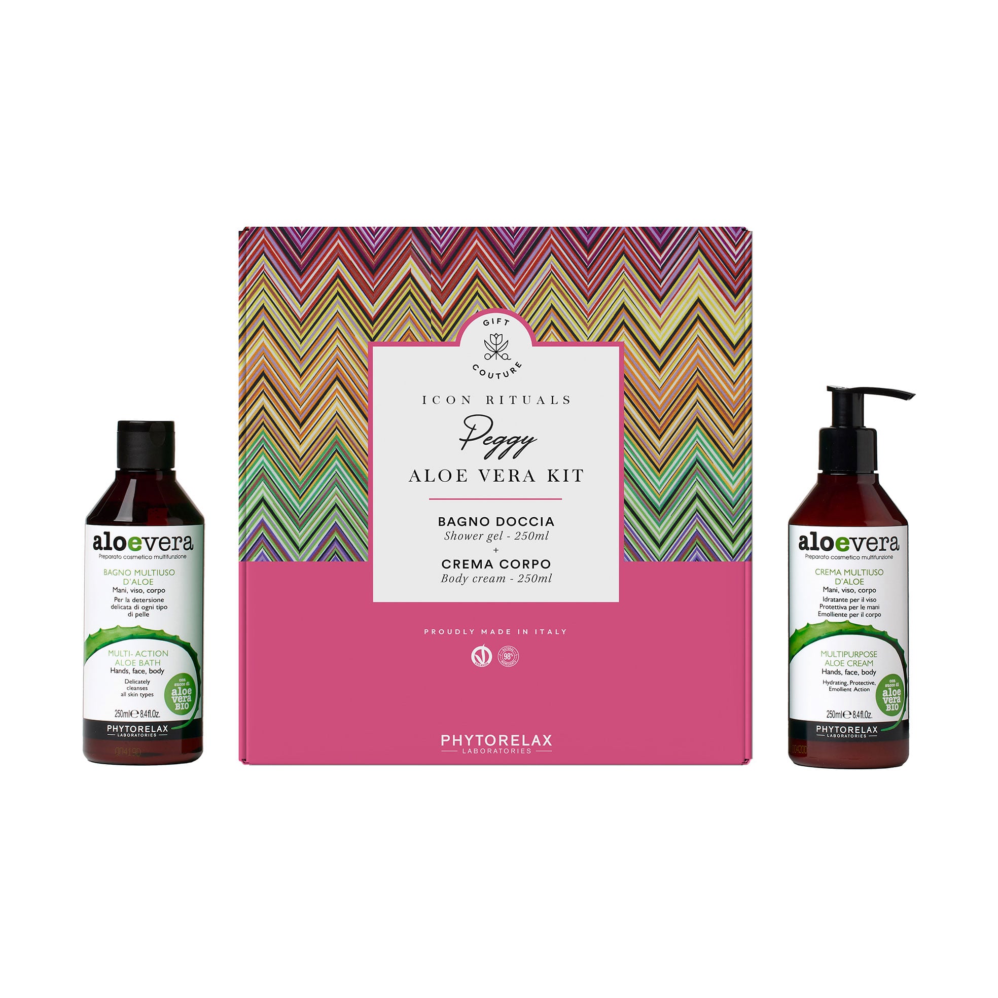 

Набір для тіла Phytorelax Laboratories Icon Rituals Peggy Aloe Vera Kit (гель для душу, 250 мл + крем для тіла, 250 мл)