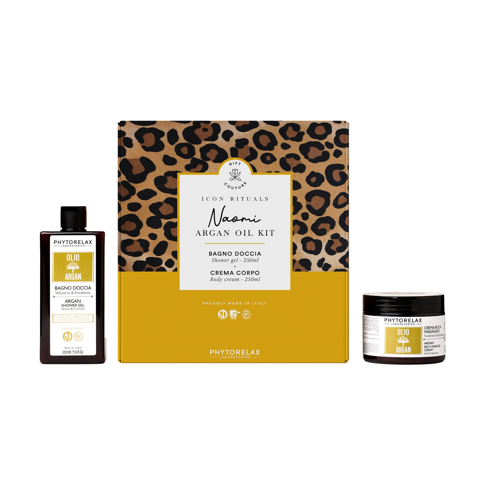 

Набір для тіла Phytorelax Laboratories Icon Rituals Naomi Argan Oil Kit (гель для душу, 250 мл + крем для тіла, 250 мл)