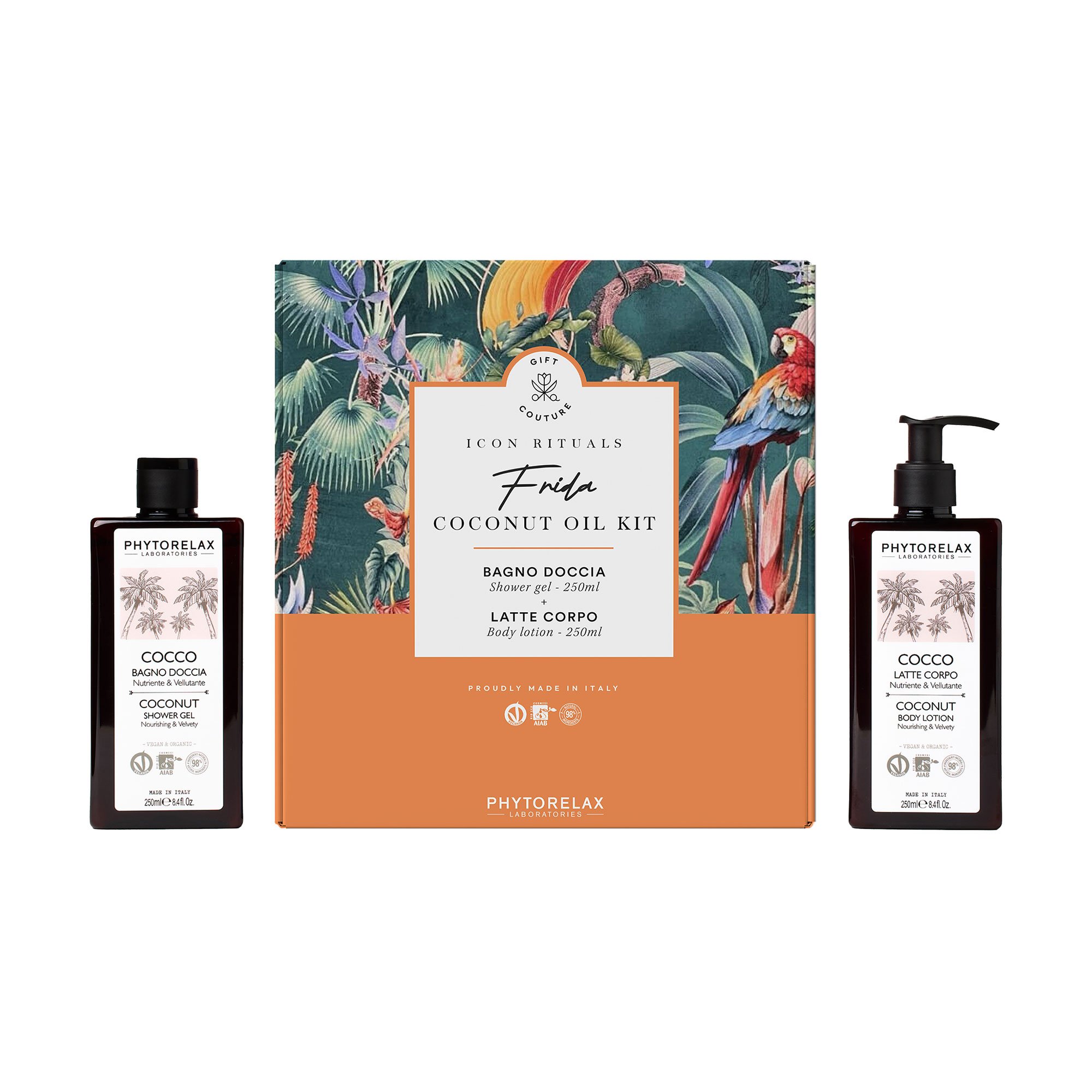 

Набір для тіла Phytorelax Laboratories Icon Rituals Frida Coconut Oil Kit (гель для душу, 250 мл + лосьйон для тіла, 250 мл)