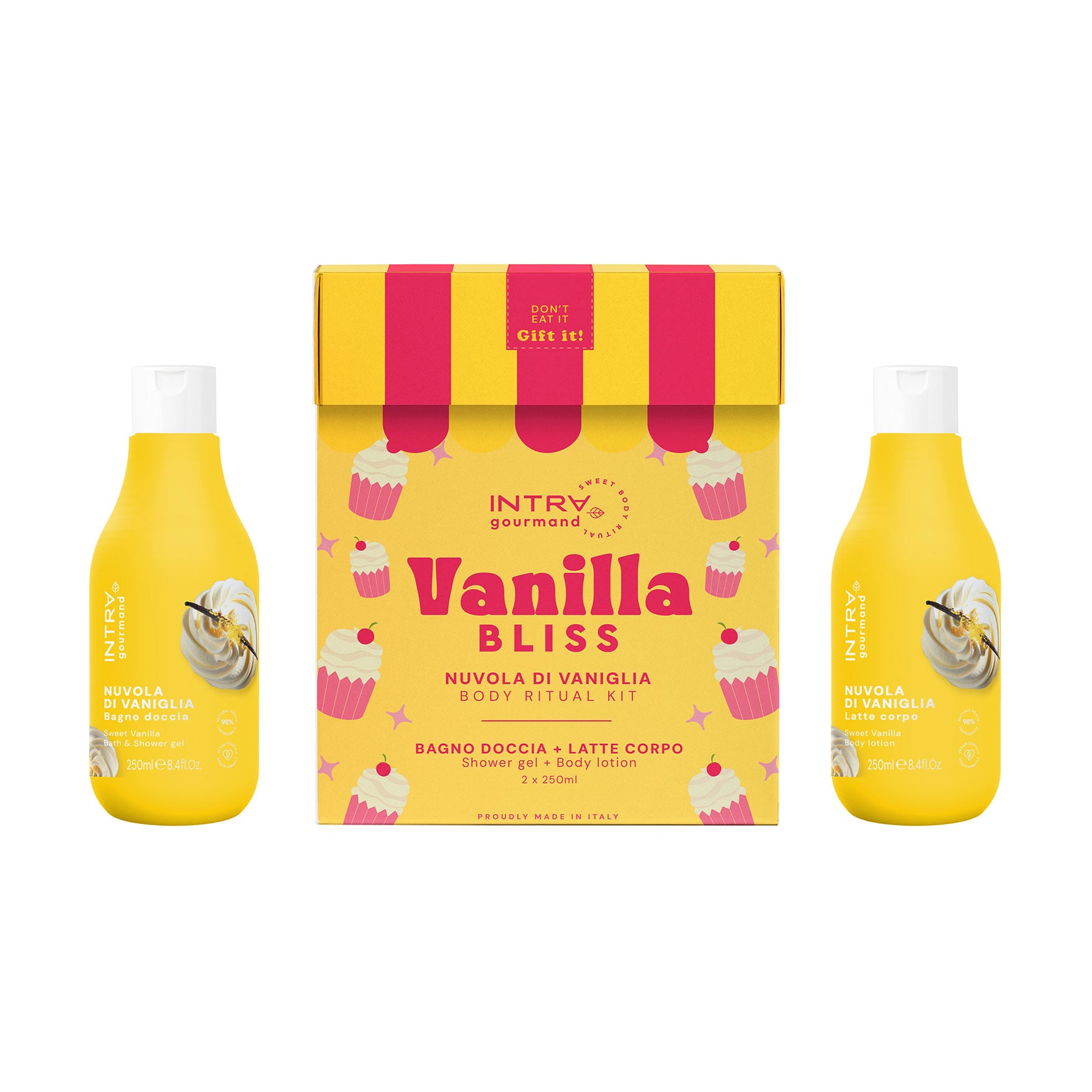 

Уцінка! Набір для тіла Intra Gourmand Vanilla Bliss (гель для душу, 250 мл + лосьйон для тіла, 250 мл)