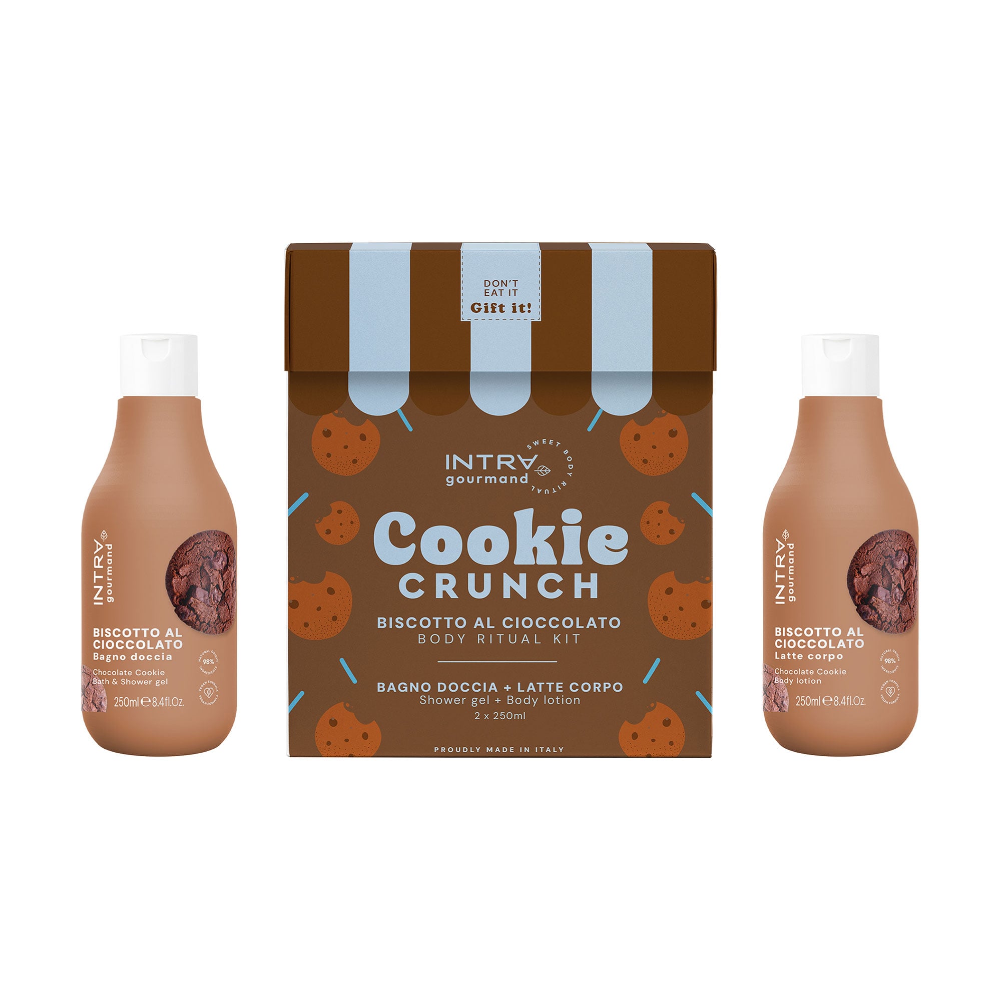 

Набір для тіла Intra Gourmand Cookie Crunch (гель для душу, 250 мл + лосьйон для тіла, 250 мл)