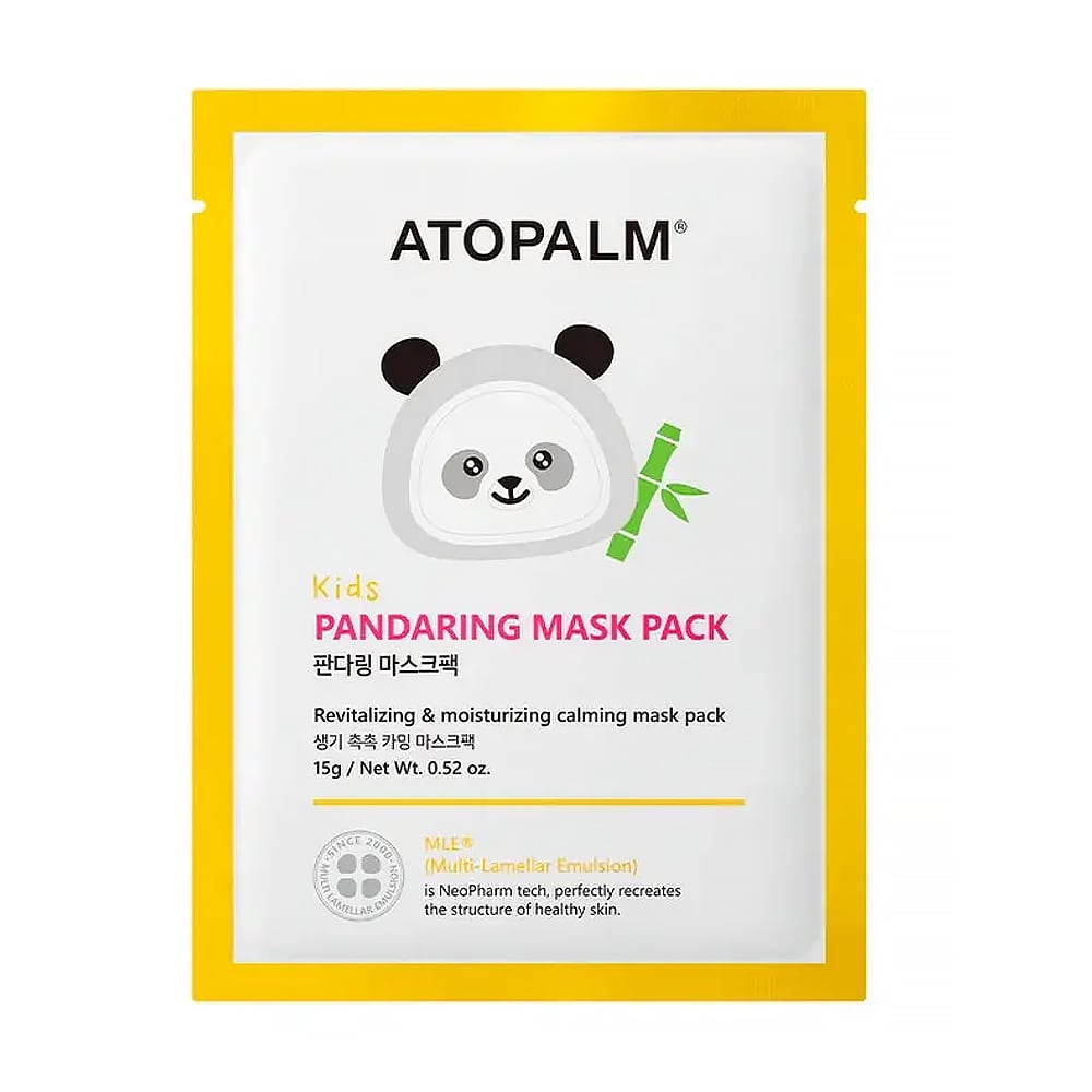

Дитяча заспокійлива тканинна маска для обличчя Atopalm Kids Pandaring Mask Pack, 15 г