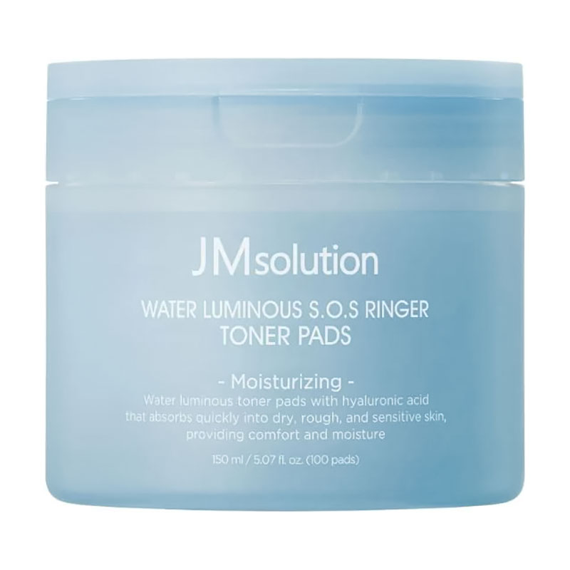 

Зволожувальні тонер-пади для обличчя JMsolution Water Luminous S.O.S Ringer Toner Pads, 100 шт