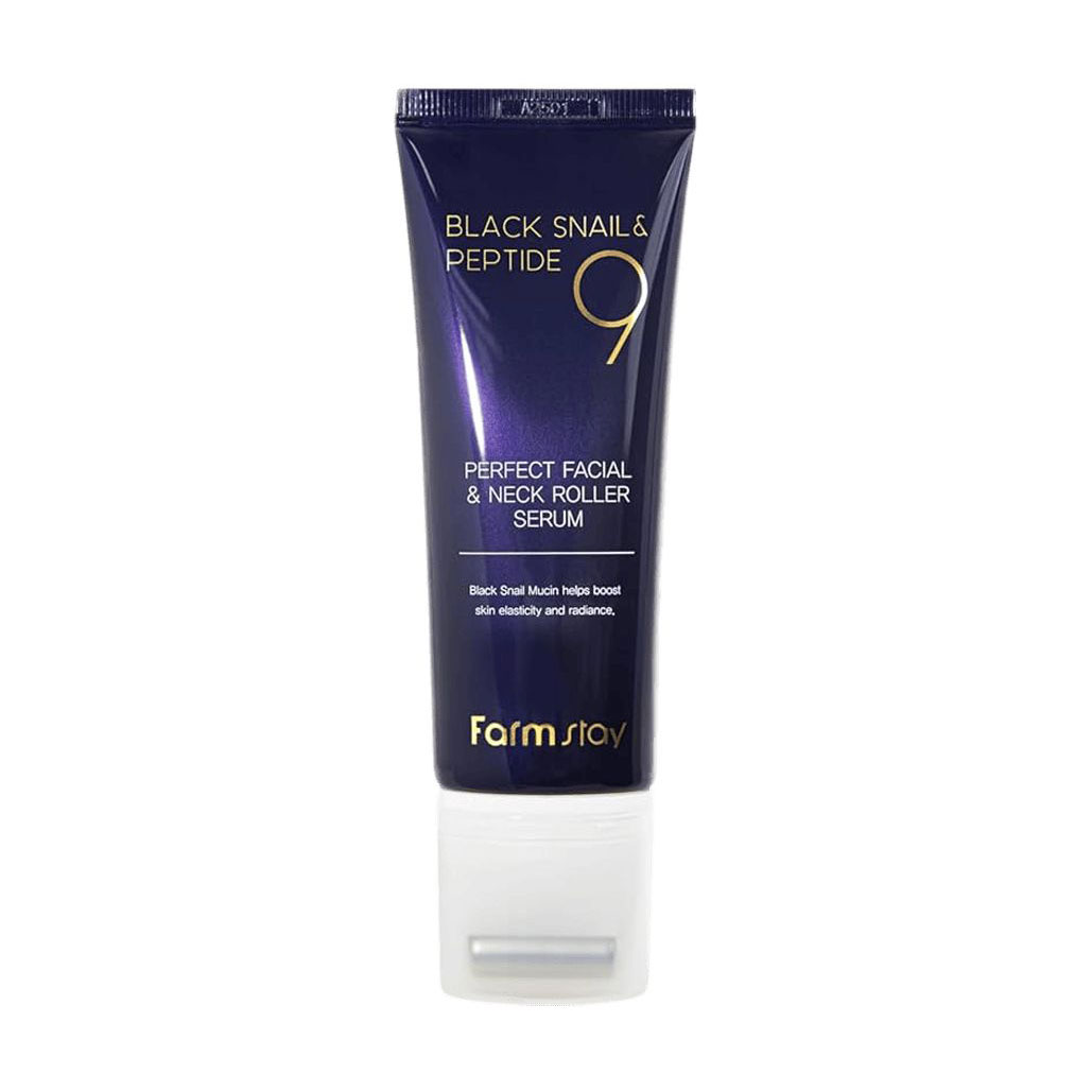

Сироватка-ролер для обличчя та шиї FarmStay Black Snail&Peptide 9 Perfect Facial & Neck Roller Serum, 100 мл