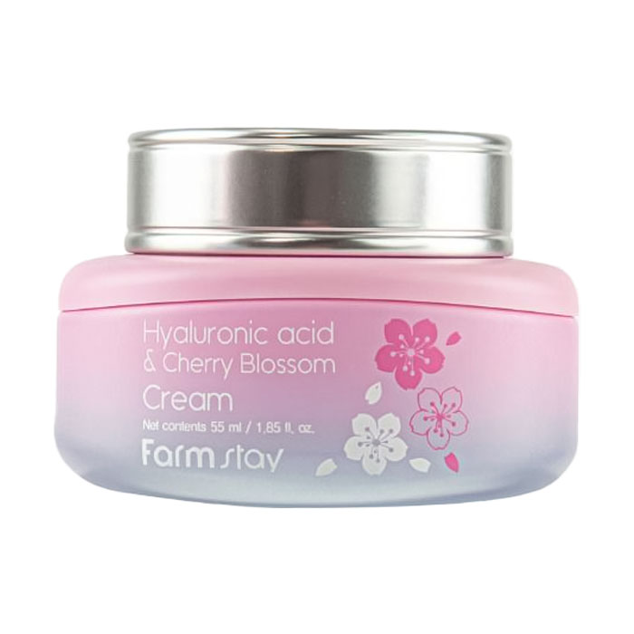 

Зволожувальний крем для обличчя FarmStay Hyaluronic Acid & Cherry Blossom Cream, 55 мл