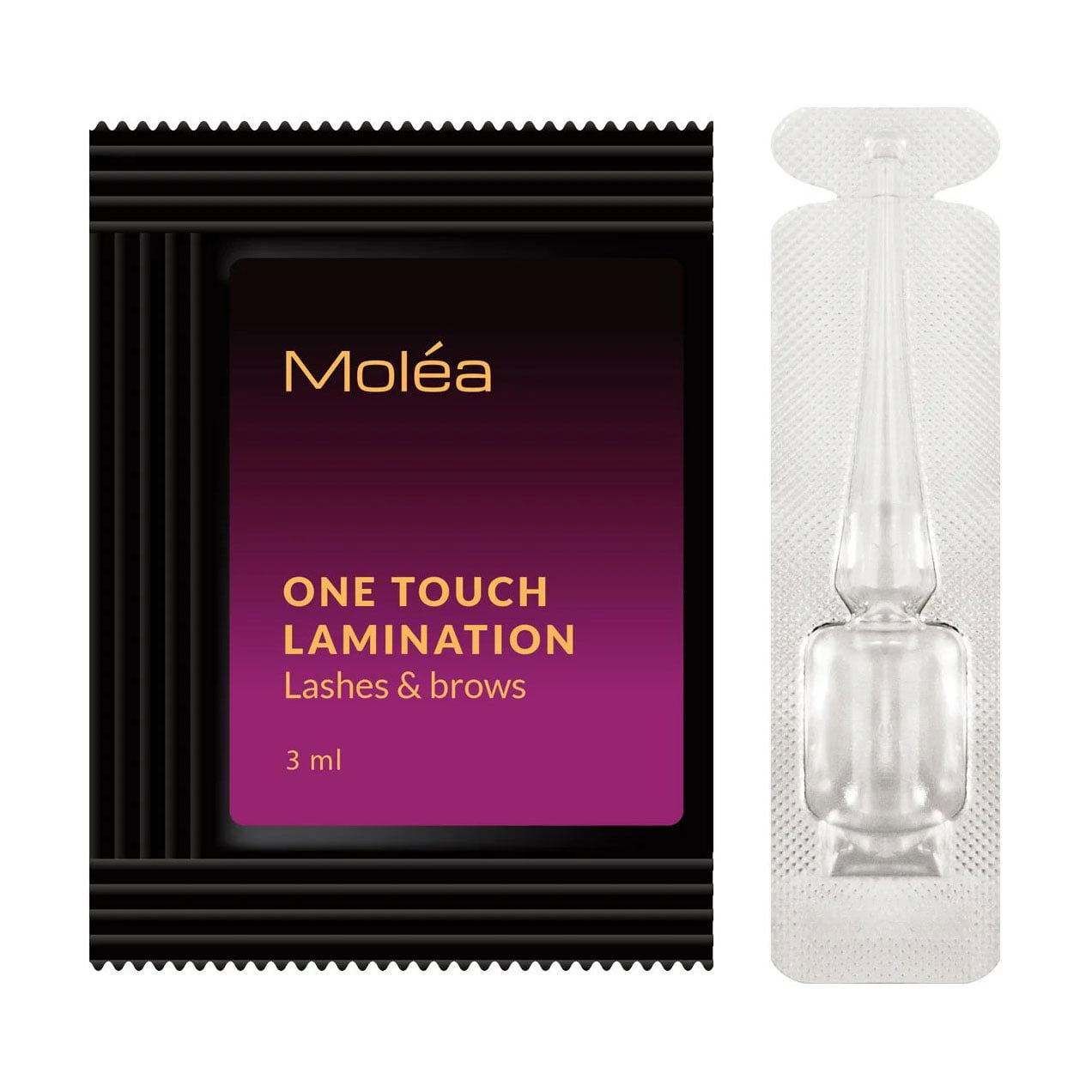 

Набір для ламінування вій та брів Nikk Mole Molea One Touch Monostep Lamination Mini Set (засіб для ламінування, 3 мл + доглядовий засіб, 3 мл)