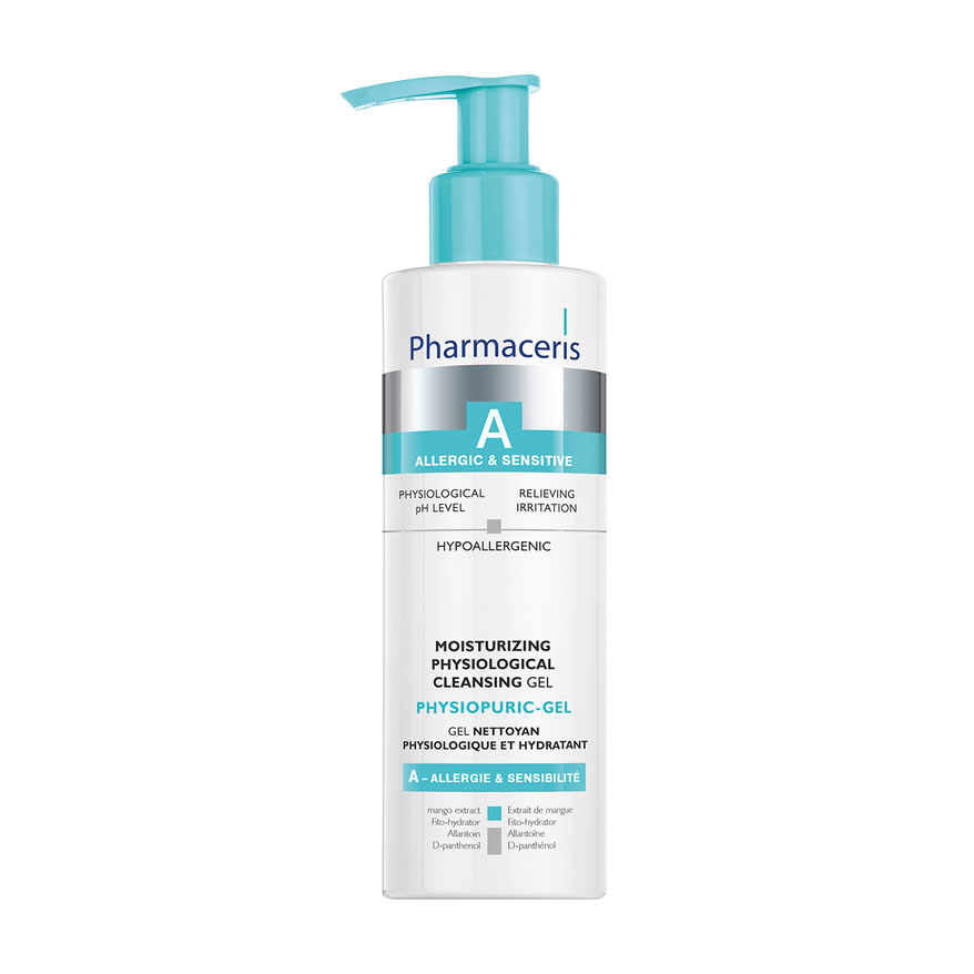 

Зволожувальний очищувальний гель для обличчя та очей Pharmaceris A Physiopuric-Gel, 190 мл