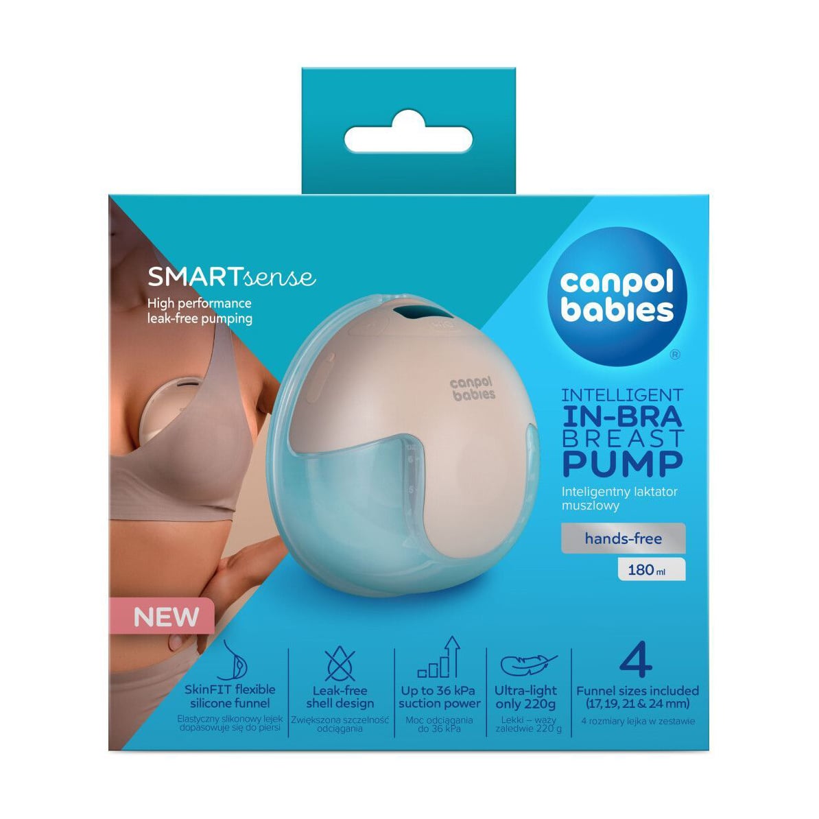 

Електричний молоковідсмоктувач Canpol Babies SmartSense безпровідний в бюстгалтер (20/115)