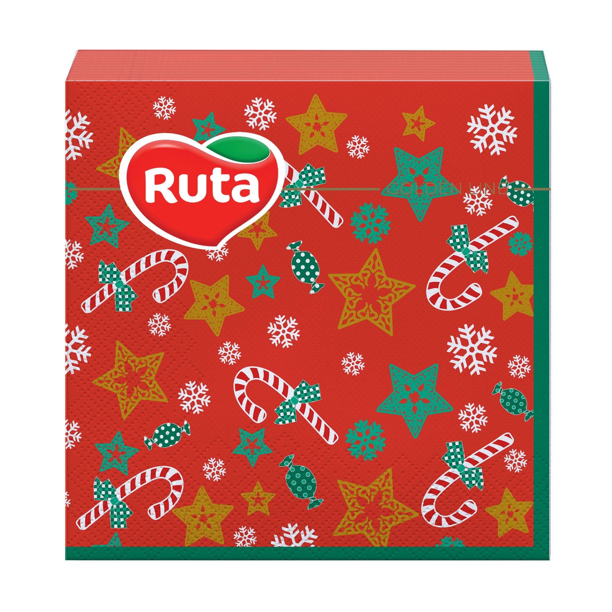 

Серветки столові RUTA Ялинкові прикраси, 2-шарові, 33*33 см, 20 шт