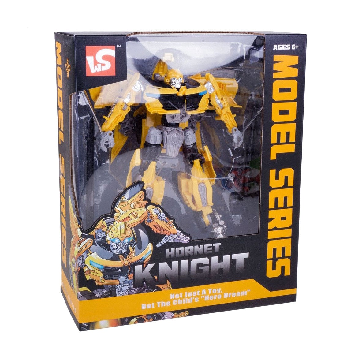 

Дитяча іграшка-трансформер YG Toys Model Series Hornet Knight в коробці, від 6 років, 30*10.8*25 см (L8022D)