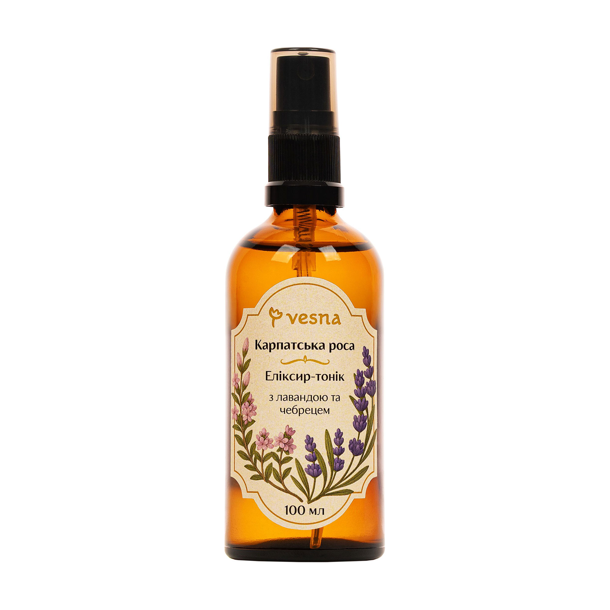

Еліксир-тонік для тіла Vesna з лавандою та чебрецем, 100 мл
