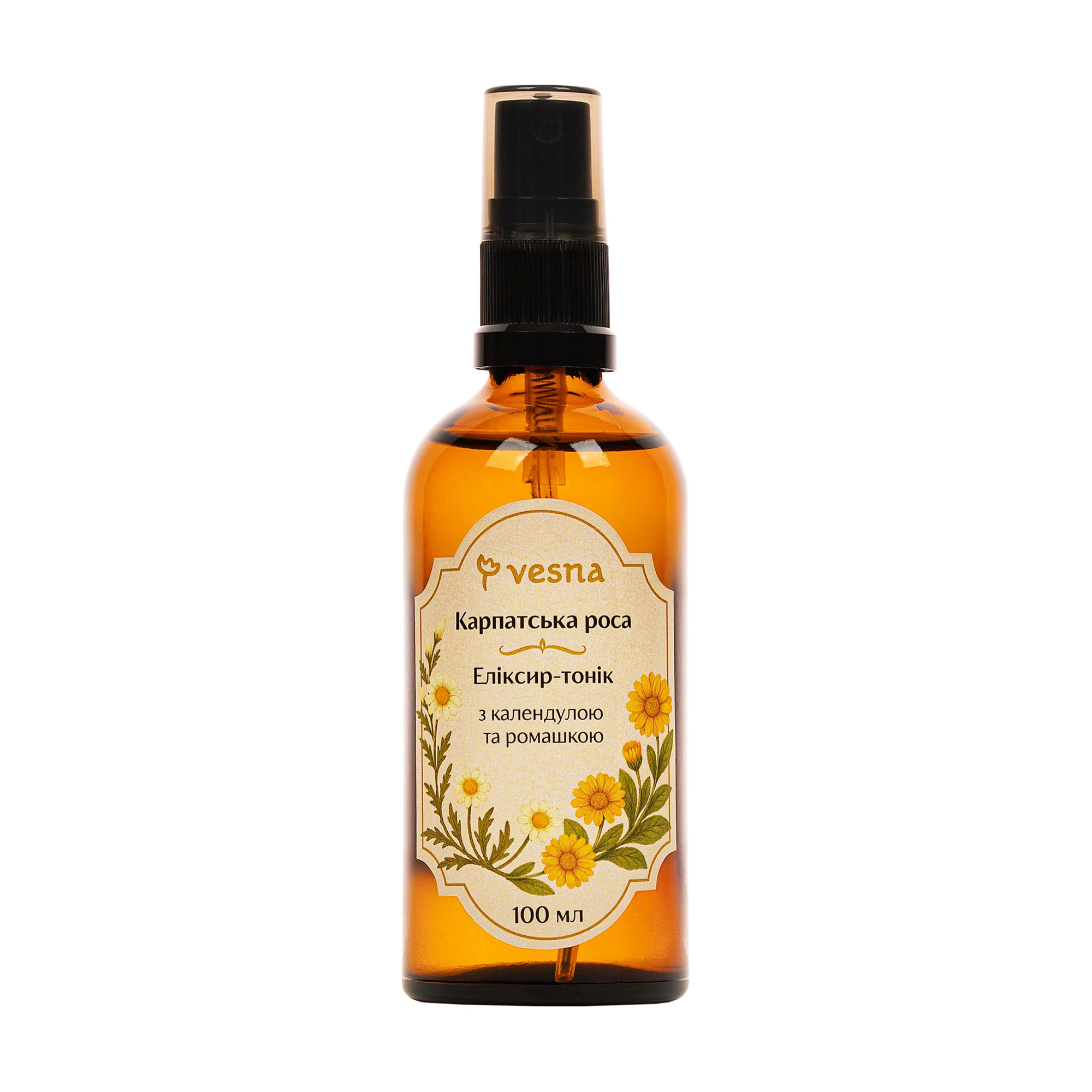

Еліксир-тонік для тіла Vesna з календулою та ромашкою, 100 мл