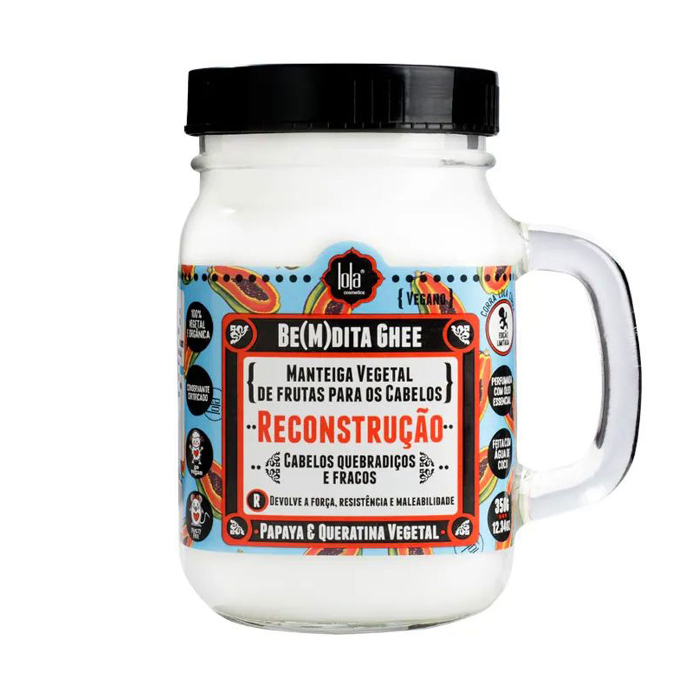 

Відновлювальна маска для волосся Lola From Rio Be(M)dita Ghee Papaya & Queratina Vegetal Reconstruction Mask, 350 г