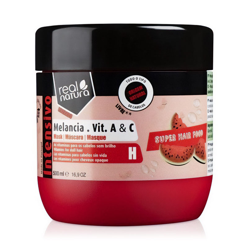 

Маска для зволоження волосся Real Natura Super Hair Food Melancia Vitamina A+C, 500 мл