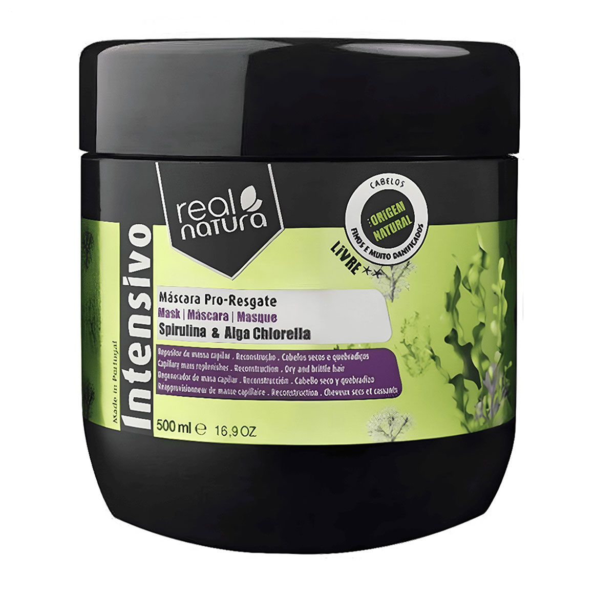 

Маска для екстреного відновлення волосся Real Natura Sem Sal Pro-Resgate, 500 мл