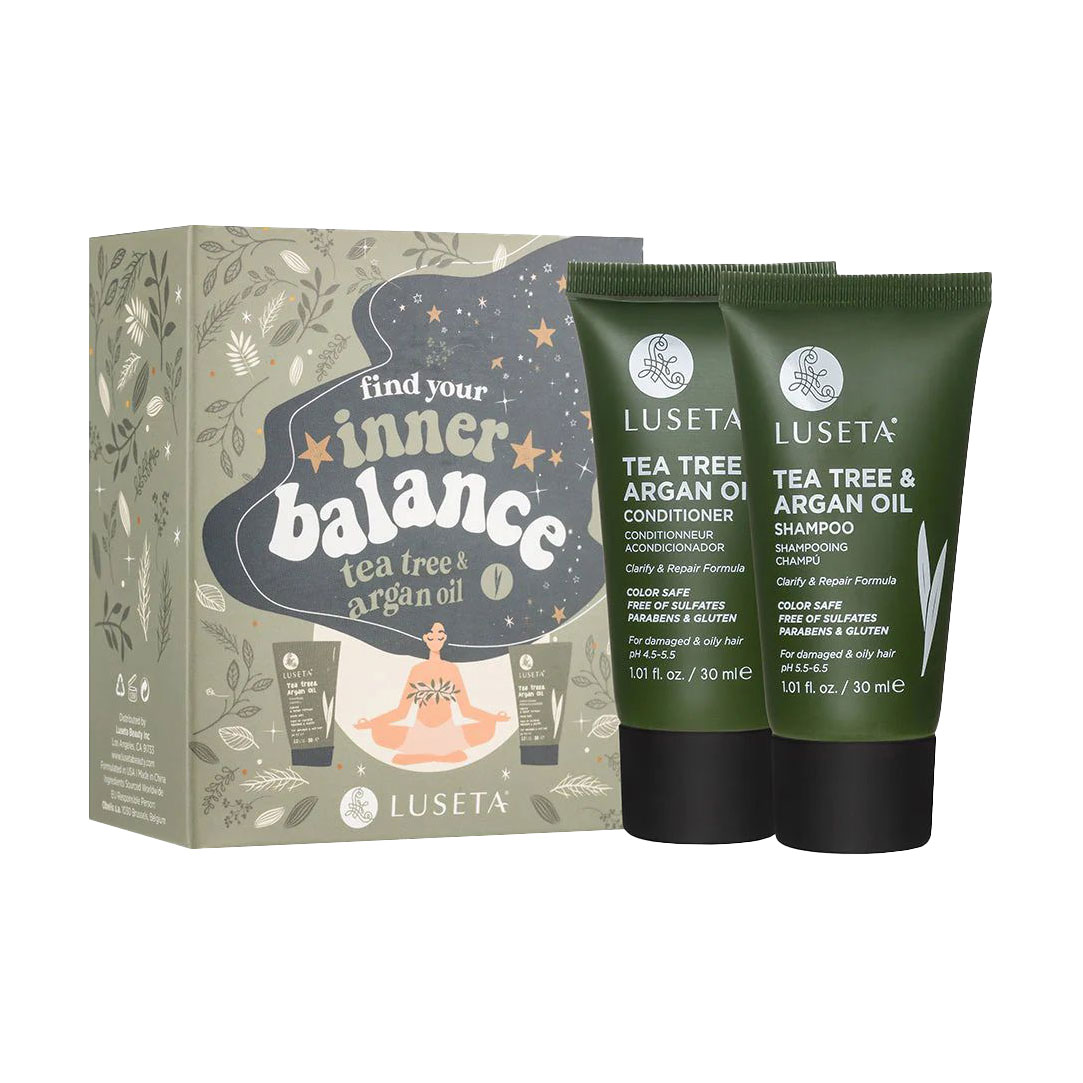 

Набір для волосся Luseta Tea Tree & Argan Oil (шампунь, 30 мл + кондиціонер, 30 мл)