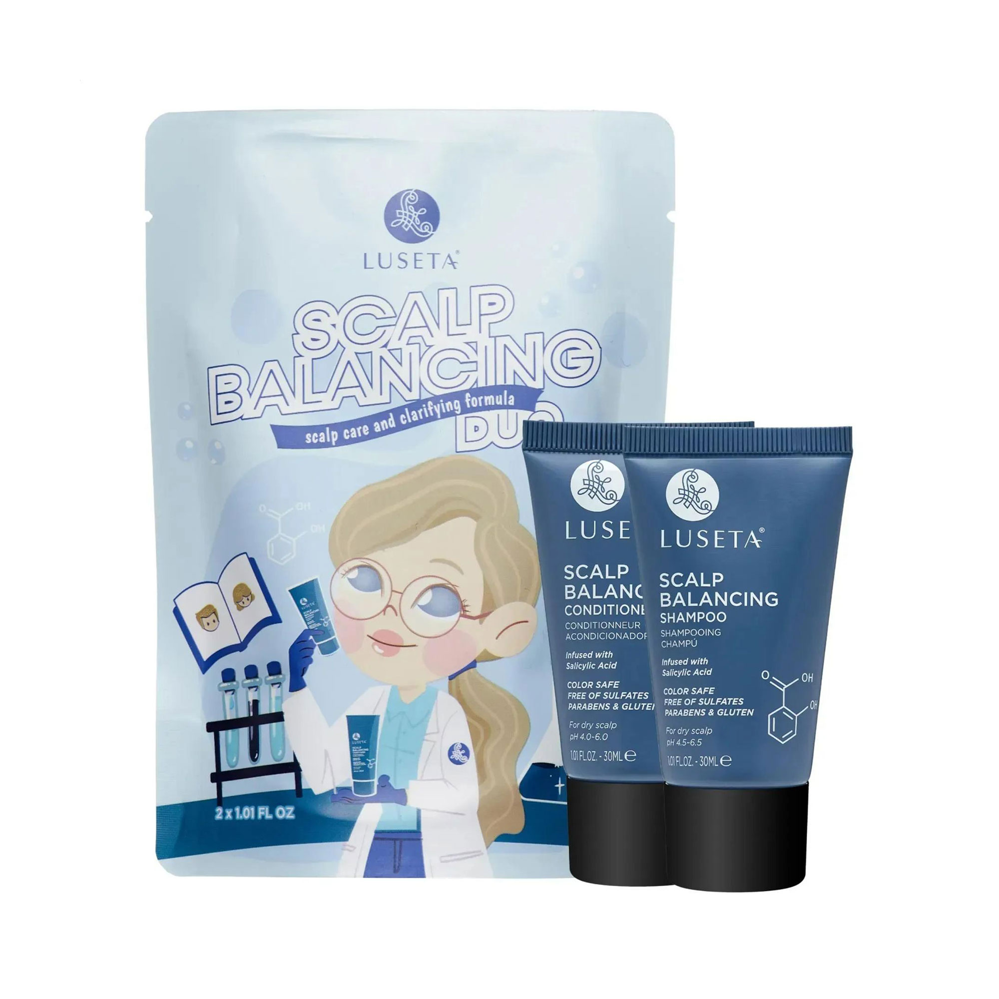 

Набір для волосся Luseta Scalp Balancing (шампунь, 30 мл + кондиціонер, 30 мл)