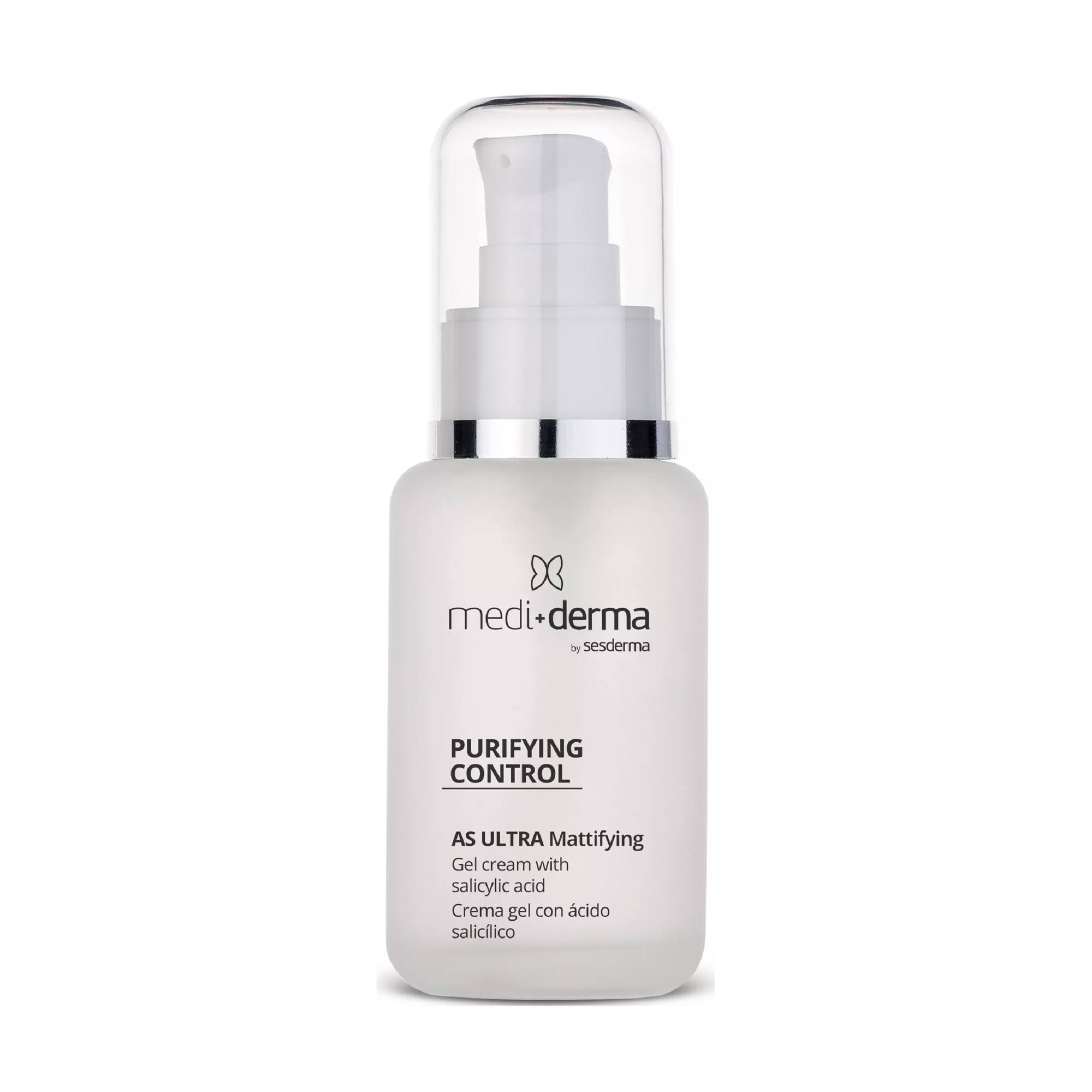 

Себорегулювальний крем-гель для обличчя Mediderma Purifying Control AS Ultra Mattifying Gel Cream з саліциловою кислотою, 50 мл