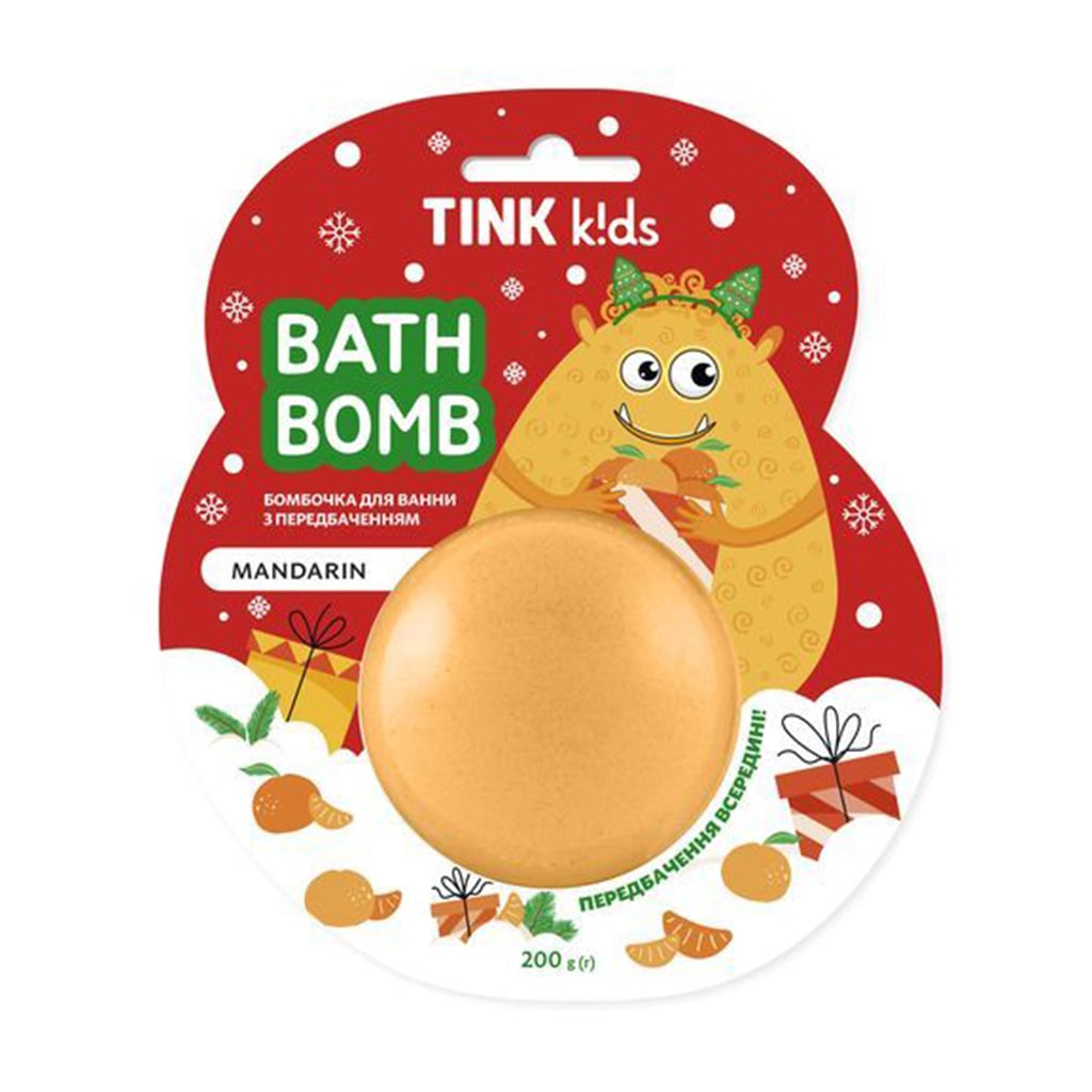

Дитяча бомбочка для ванни з передбаченням Tink kids Bath Bomb Mandarin, 200 г