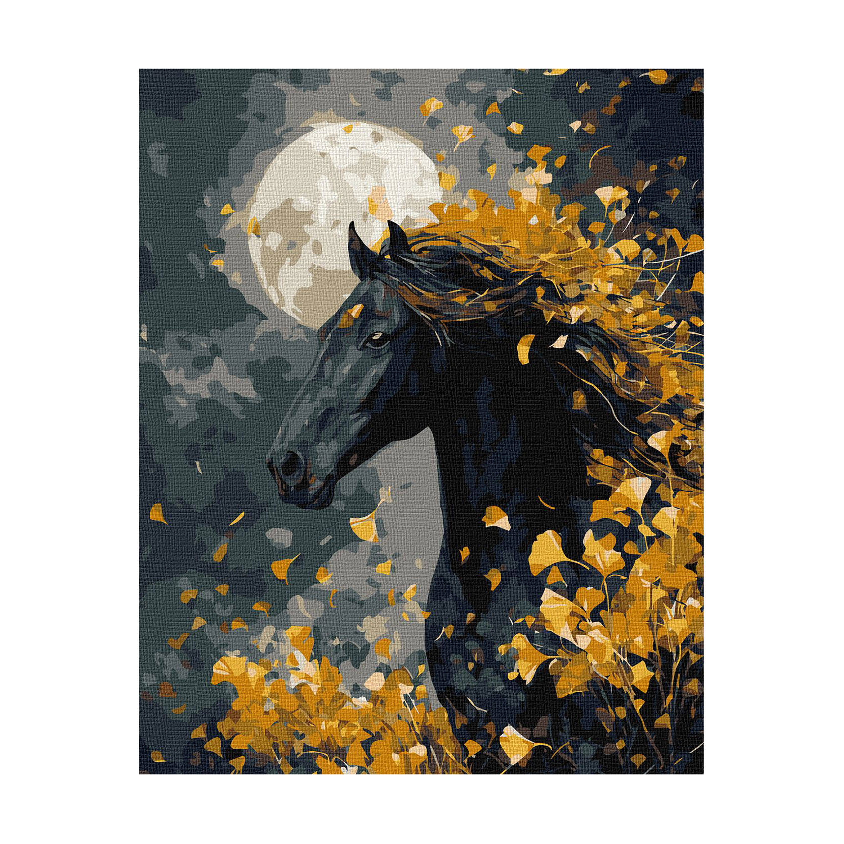 

Картина за номерами Ideyka Кінь і вітер з фарбами металік, 40*50 см (KHO6836)