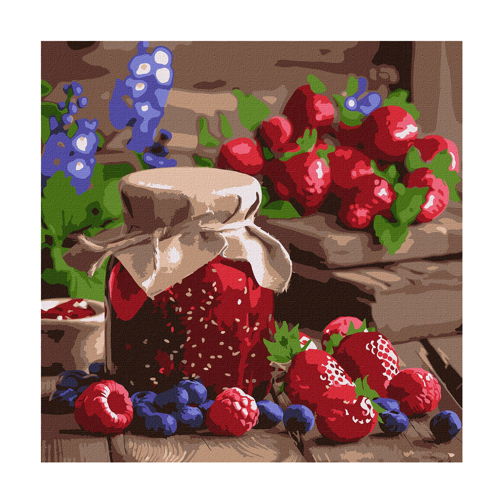 

Картина за номерами Ideyka Малинове варення, 40*40 см (KHO5727)