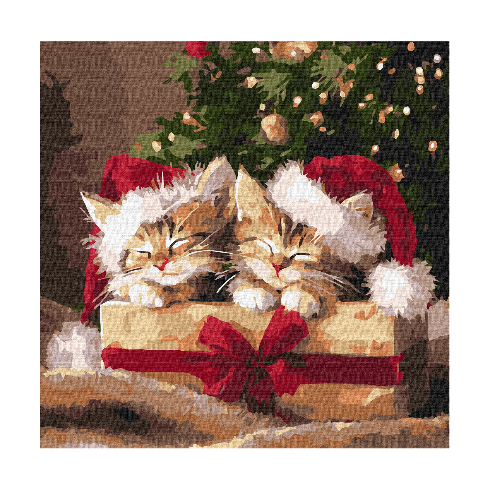 

Картина за номерами Ideyka Пухнасті подарунки, 40*40 см (KHO6827)