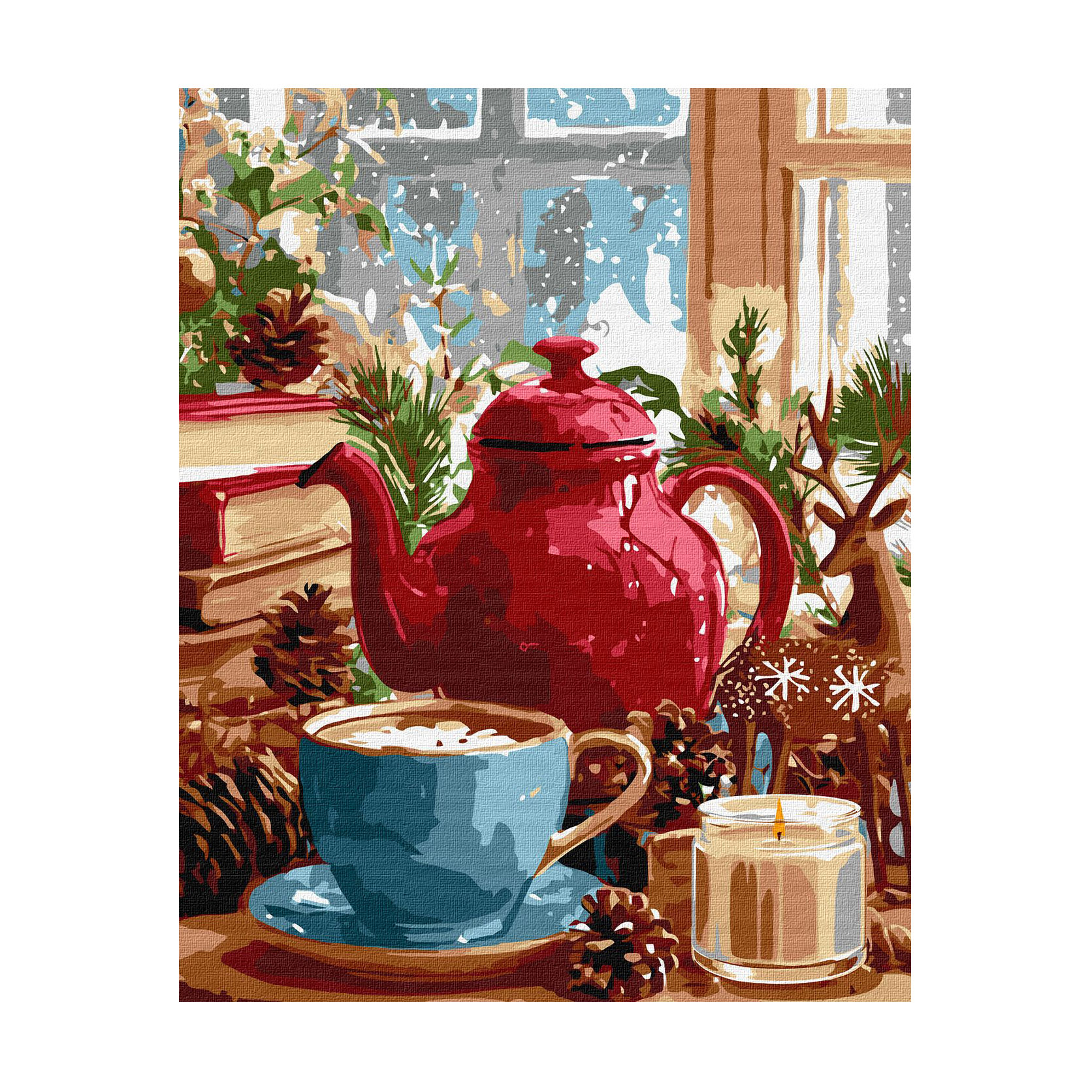 

Картина за номерами Ideyka Зимова атмосфера вдома, 40*50 см (KHO5745)